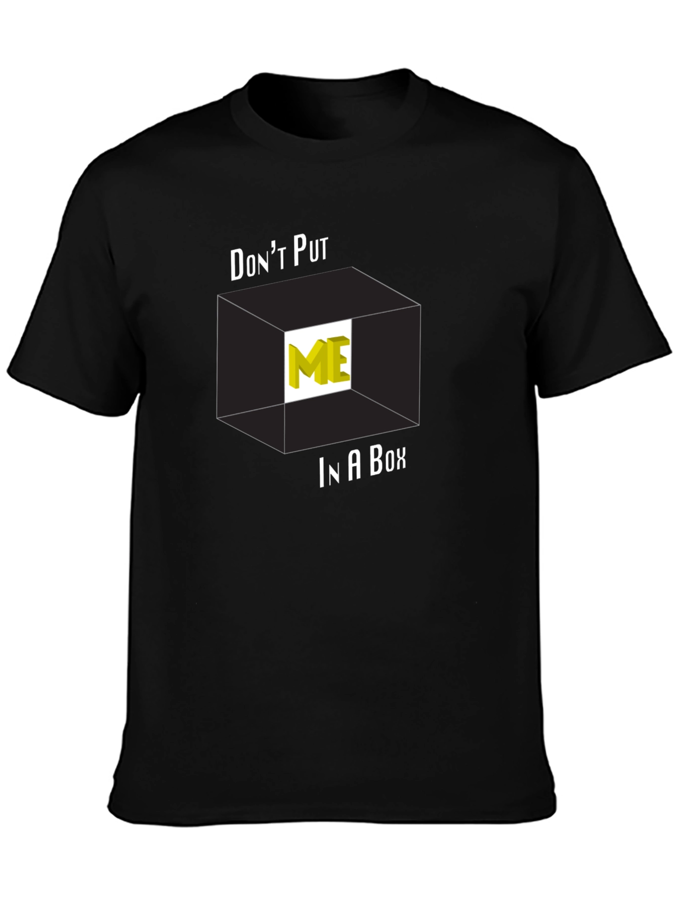 Black Don't Put Me in a Box Graphic Tee view 3