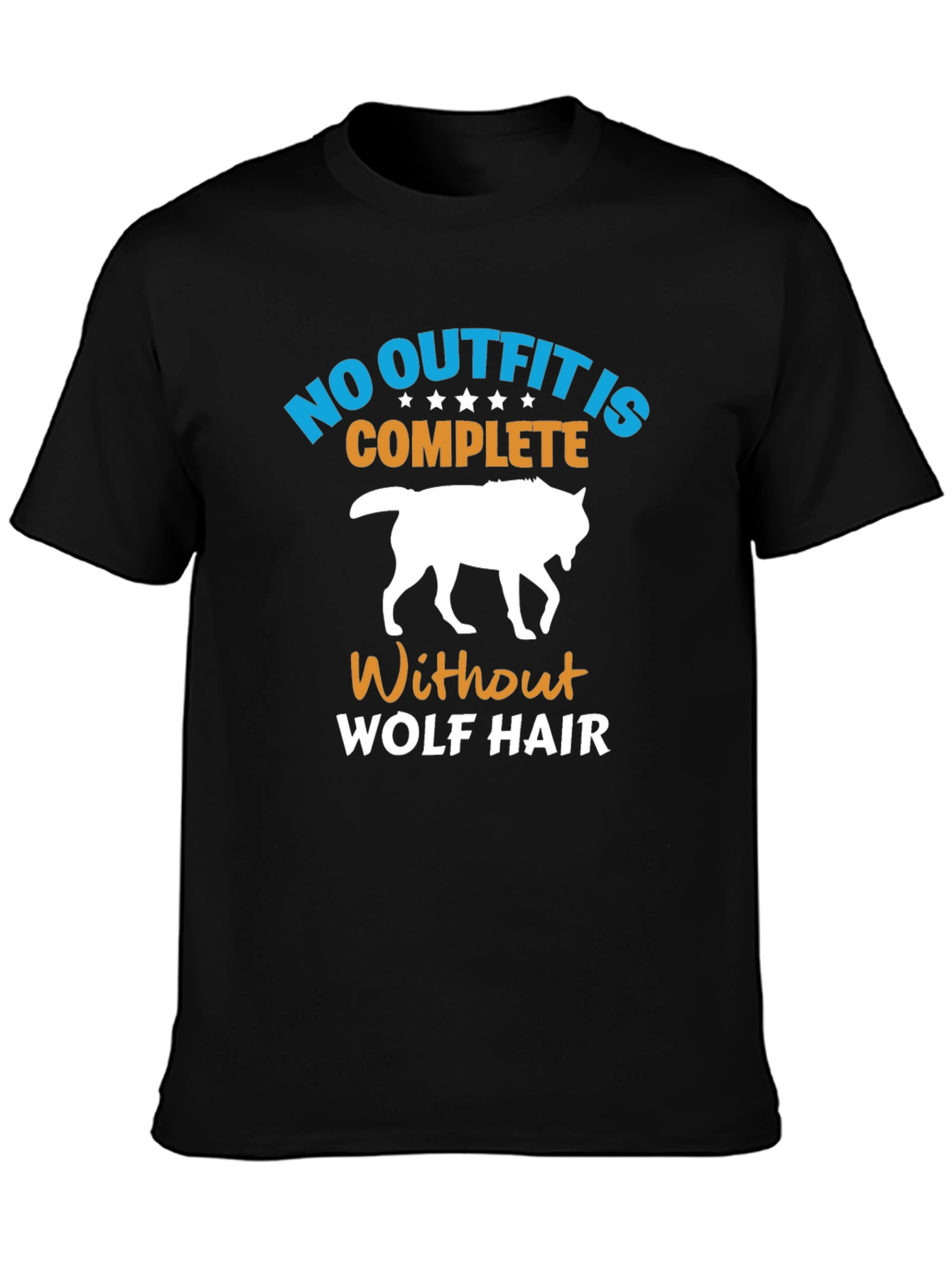 Black Wolf Hair T-Shirt: No Outfit is Complete! view 3