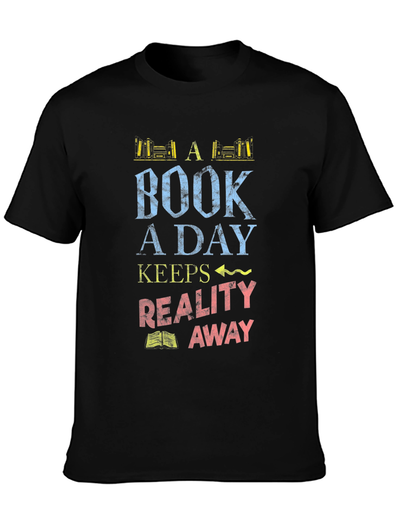 Black Book a Day Graphic Tee - Reading Lover's T-Shirt view 3