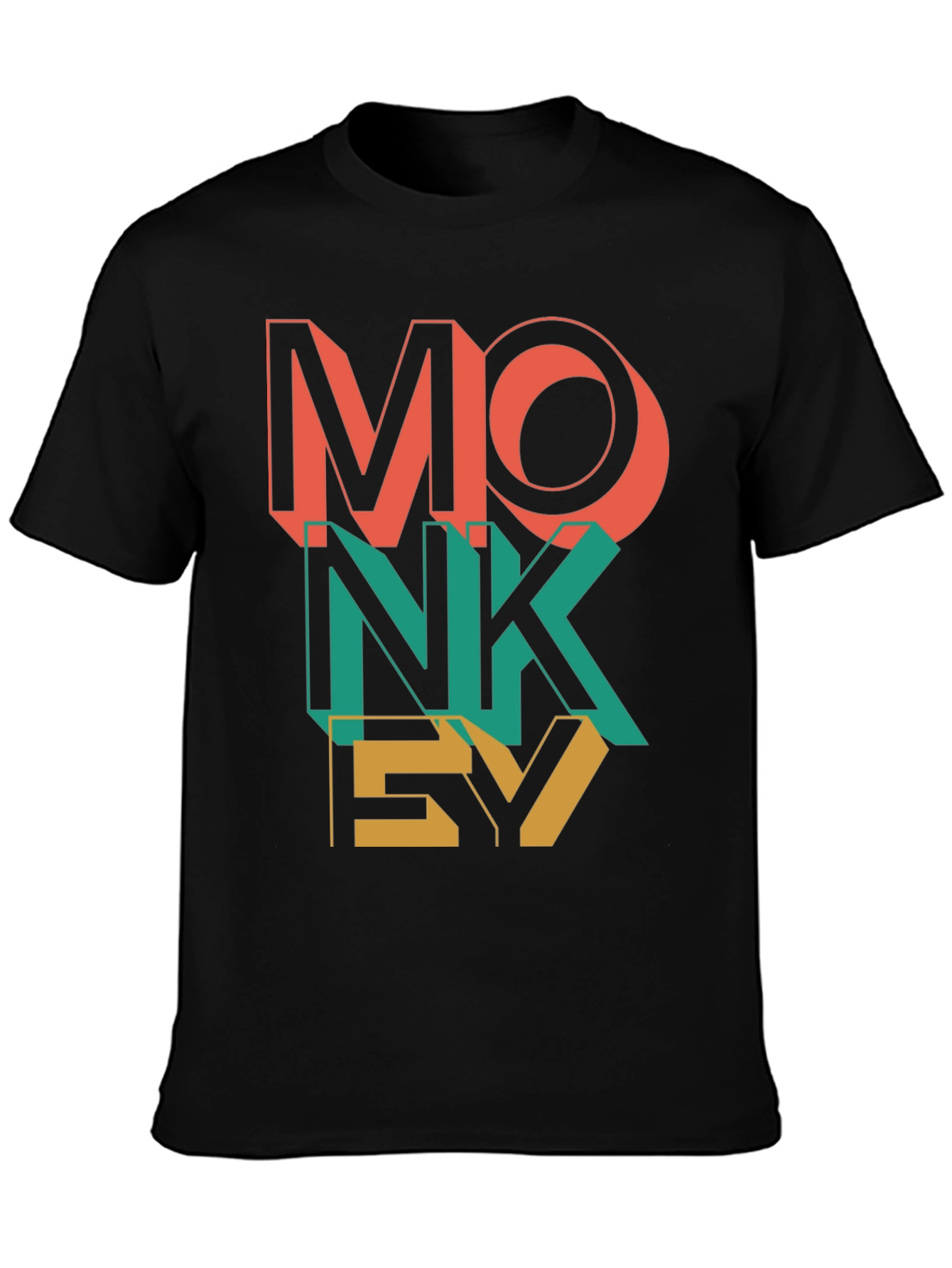 Black Monkey Graphic Tee - Cool Casual Style view 3