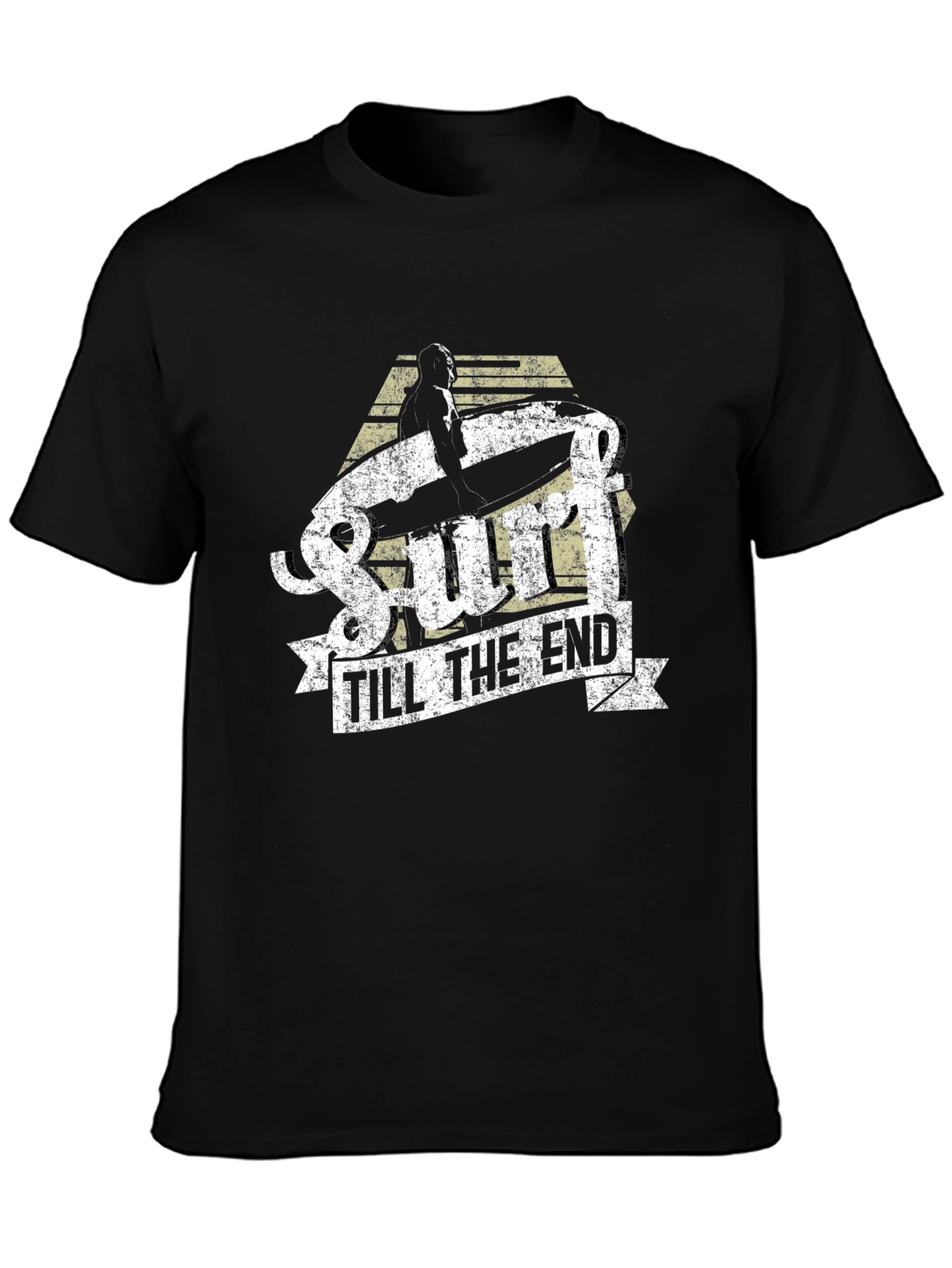Black Surf Till The End Graphic Tee view 3