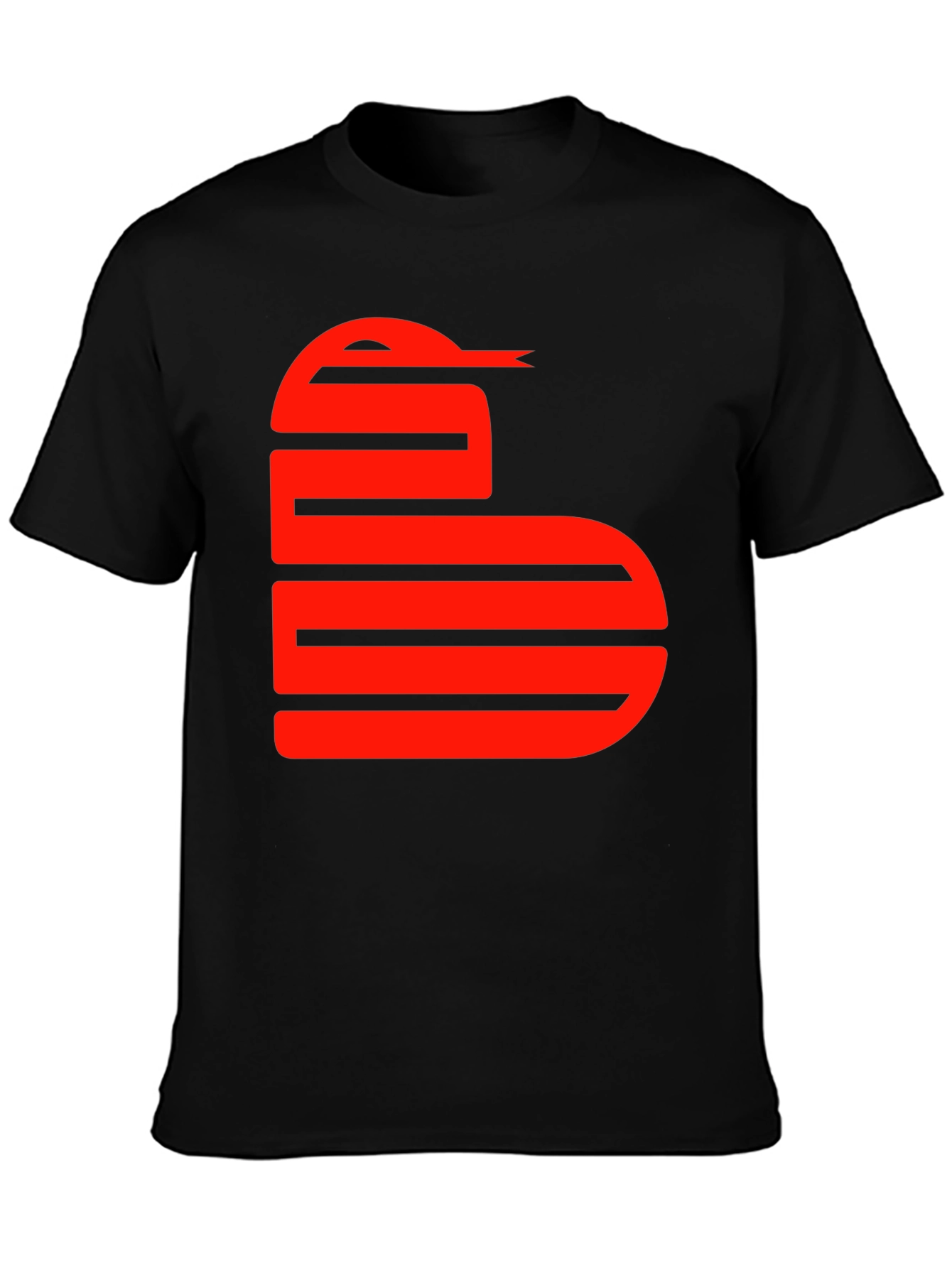 Black Snake Graphic Tee - Red Serpent on Black view 3