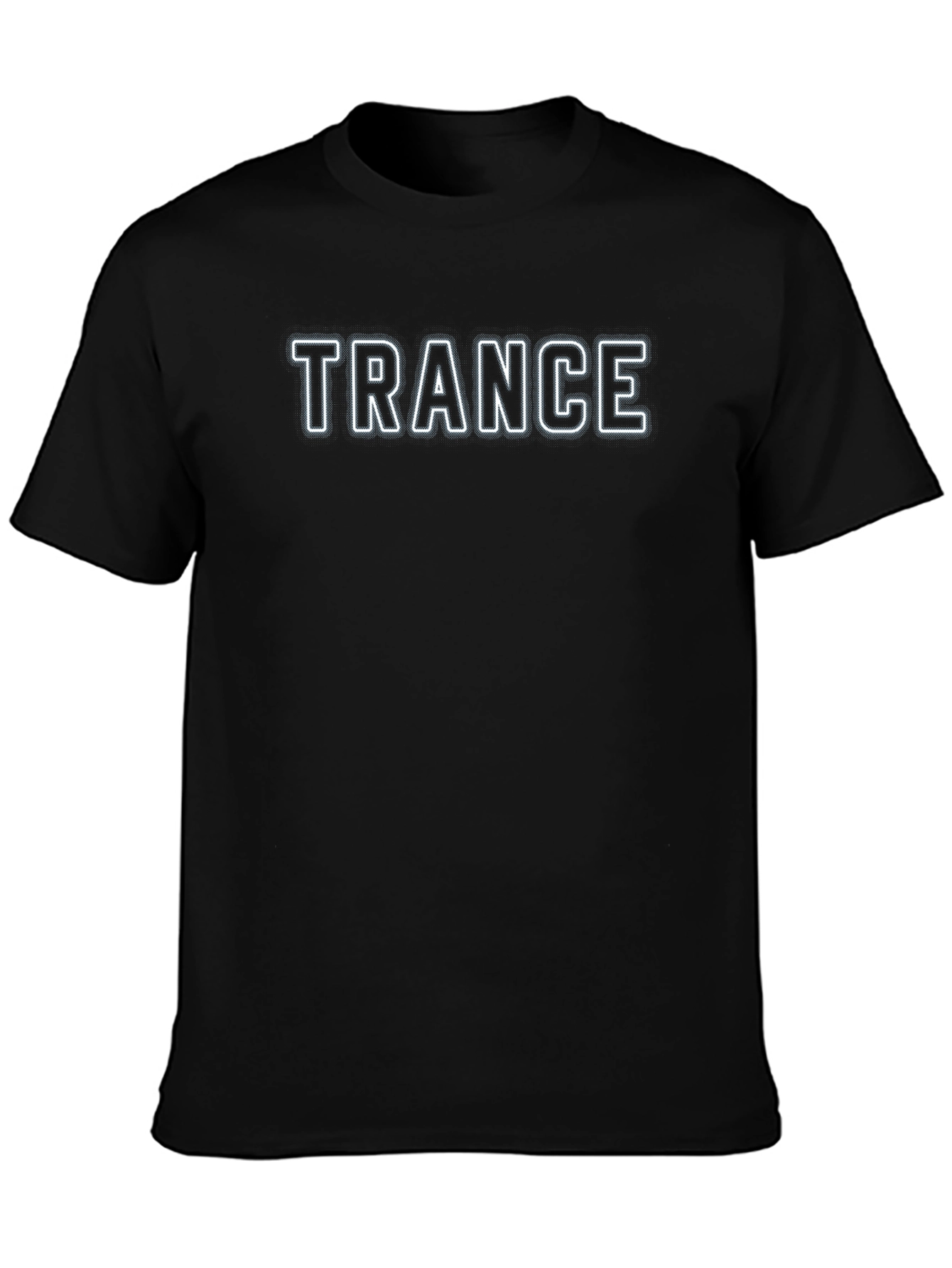 Black Trance T-Shirt - Black Graphic Tee view 3
