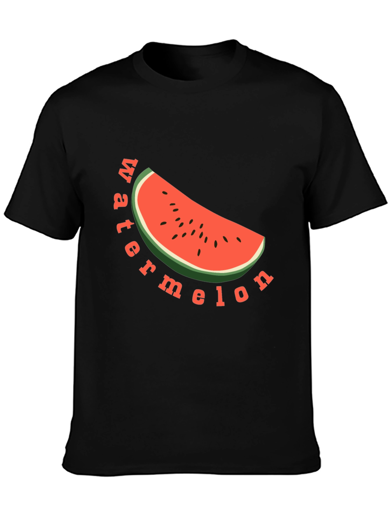 Black Watermelon Graphic Tee - Black view 3