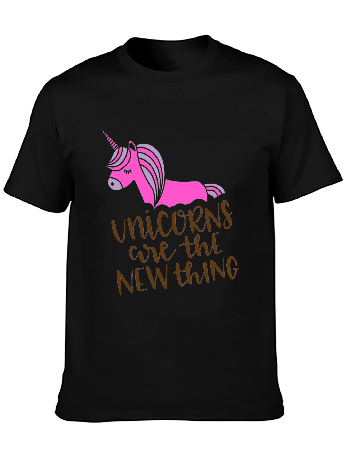 Black Unicorns are the New Thing Graphic Tee view 3