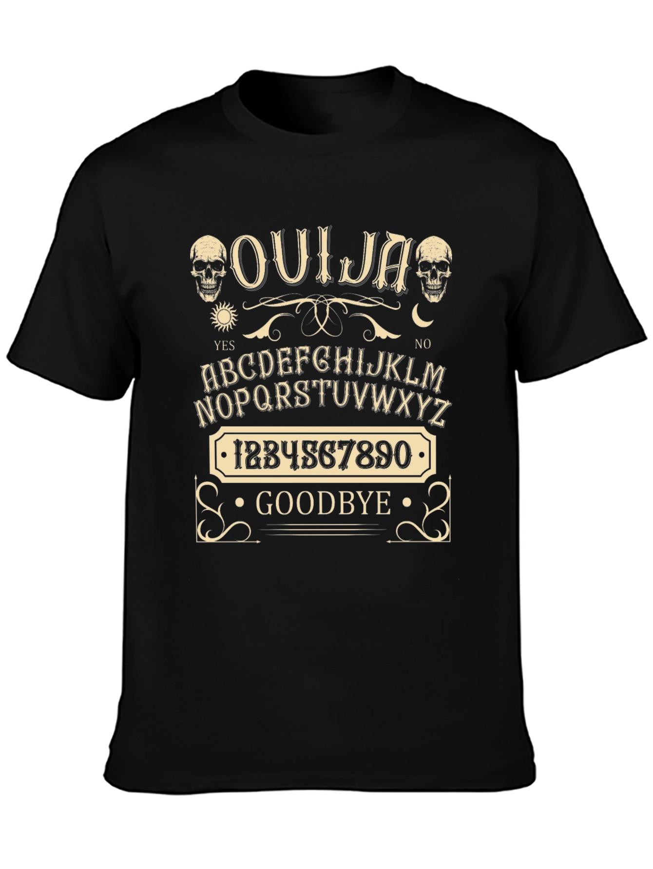 Black Ouija Board Graphic T-Shirt view 3