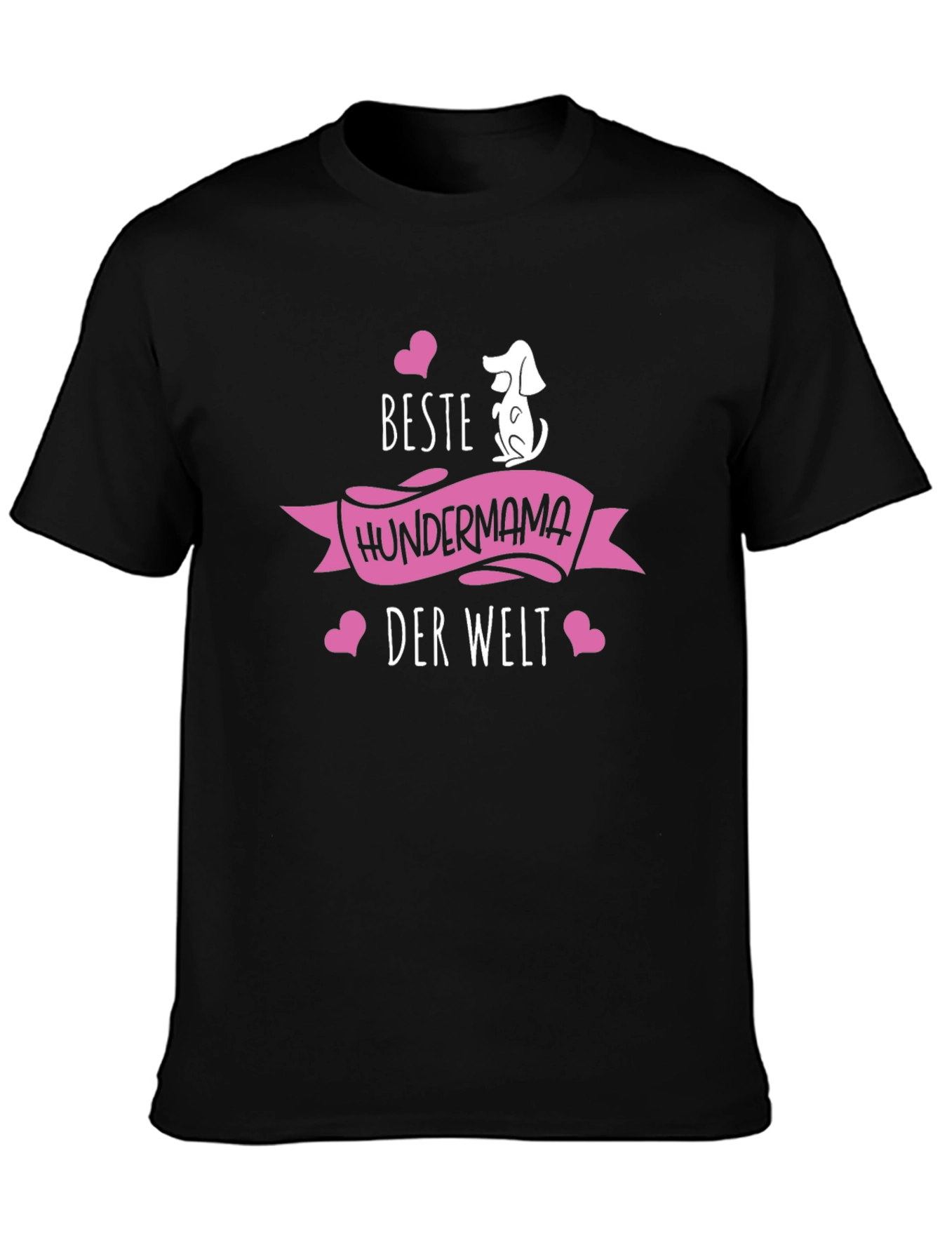 Black Beste Hundermama Black T-Shirt view 3