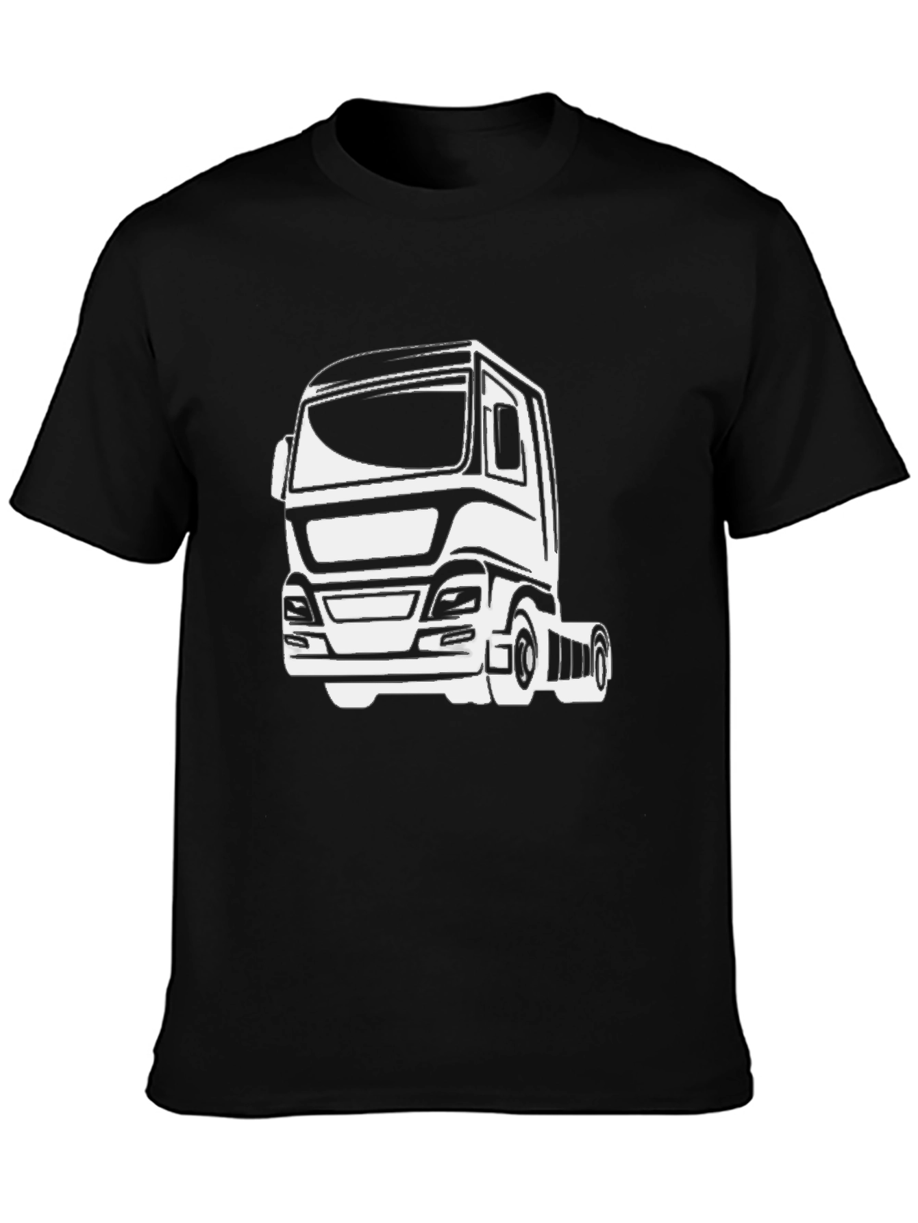 Black Truck Graphic T-Shirt - Black view 3