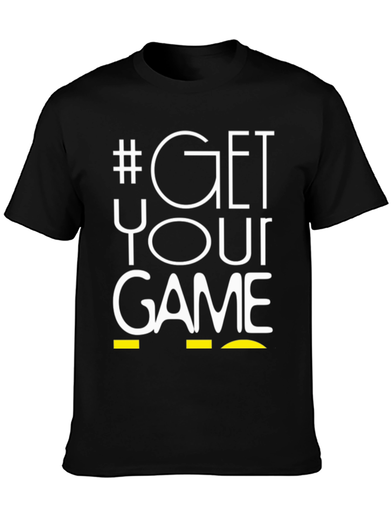 Black Get Your Game On T-Shirt - Black Cotton Blend view 3