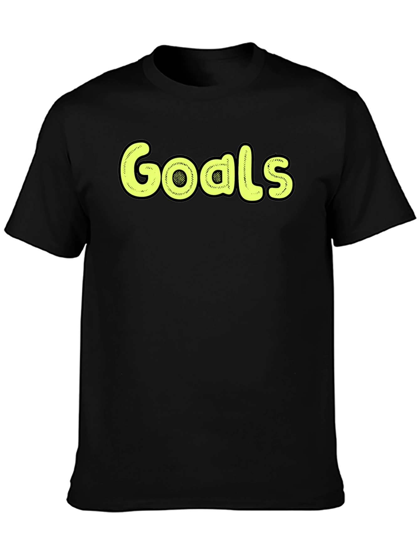 Black Goals Graphic Tee - Stylish Black T-Shirt view 3