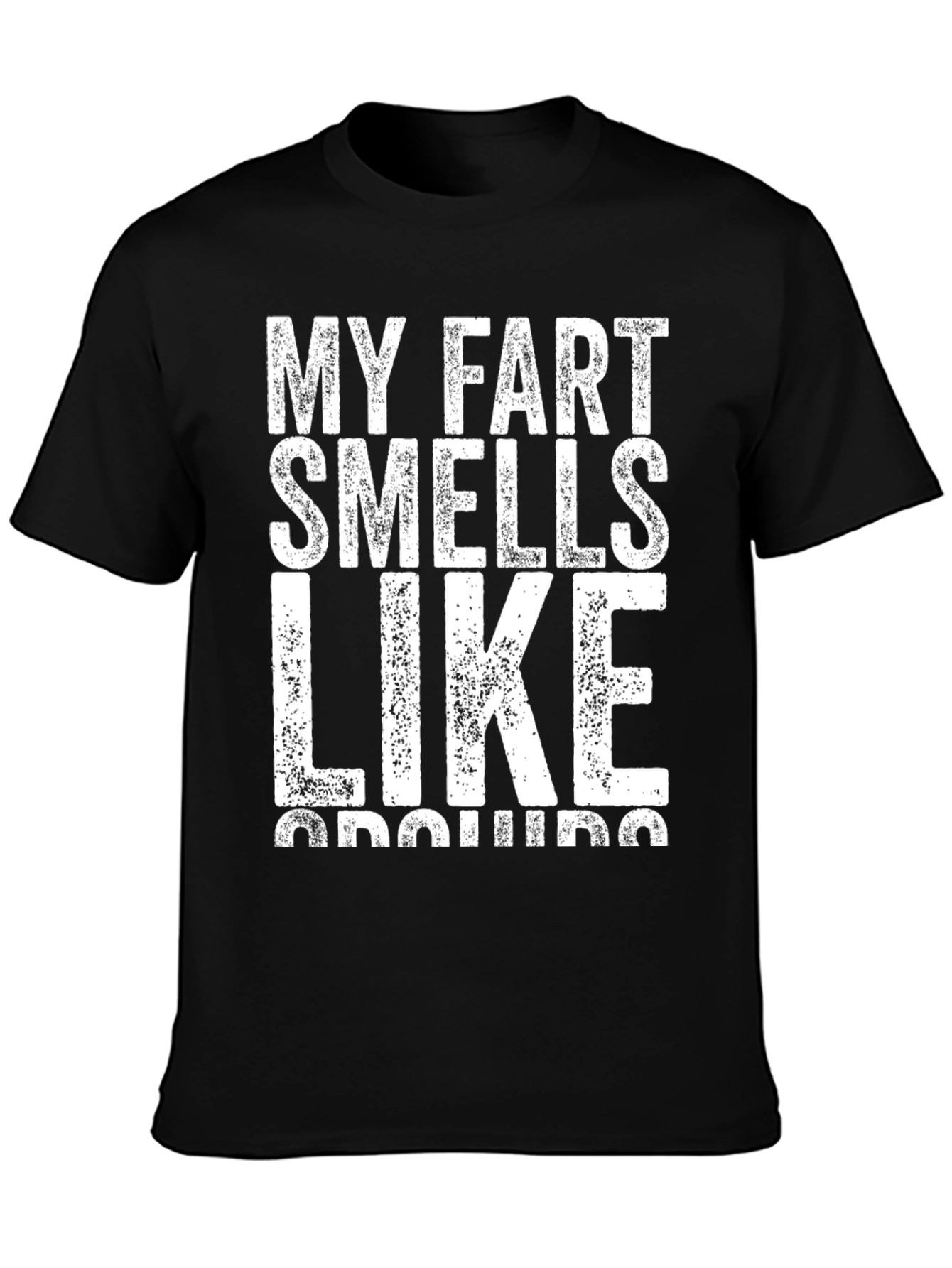 Black My Fart Smells Like Gasoline Graphic T-Shirt view 3