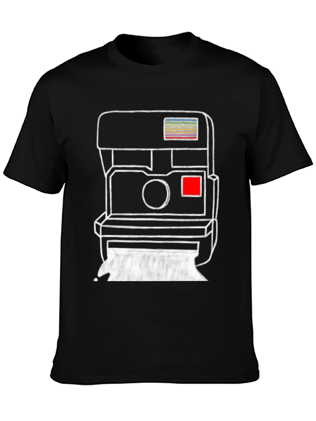 Black Retro Camera Graphic Tee - Stylish & Unique T-Shirt view 3