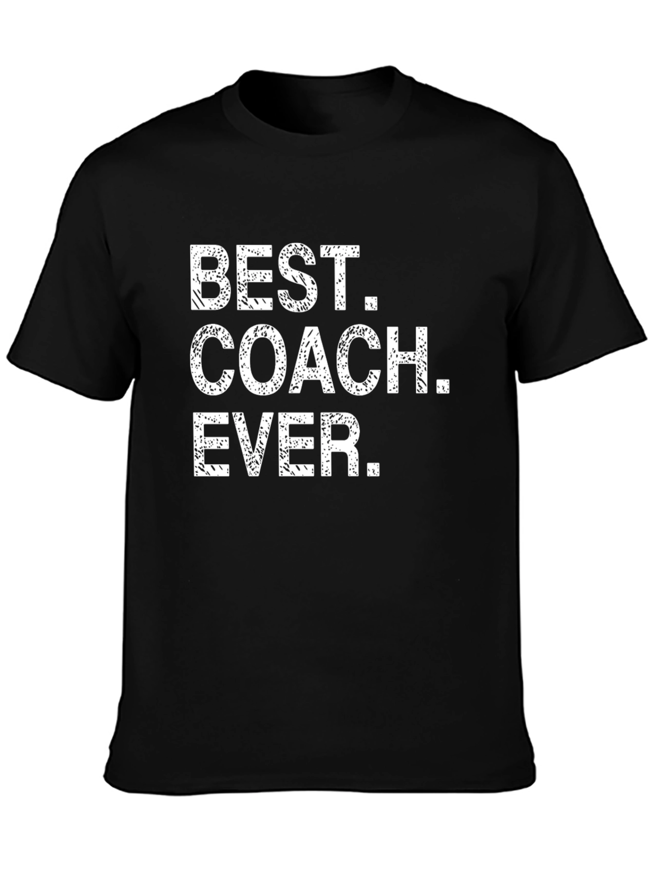 Black Best Coach Ever T-Shirt - Gift for Coaches view 3