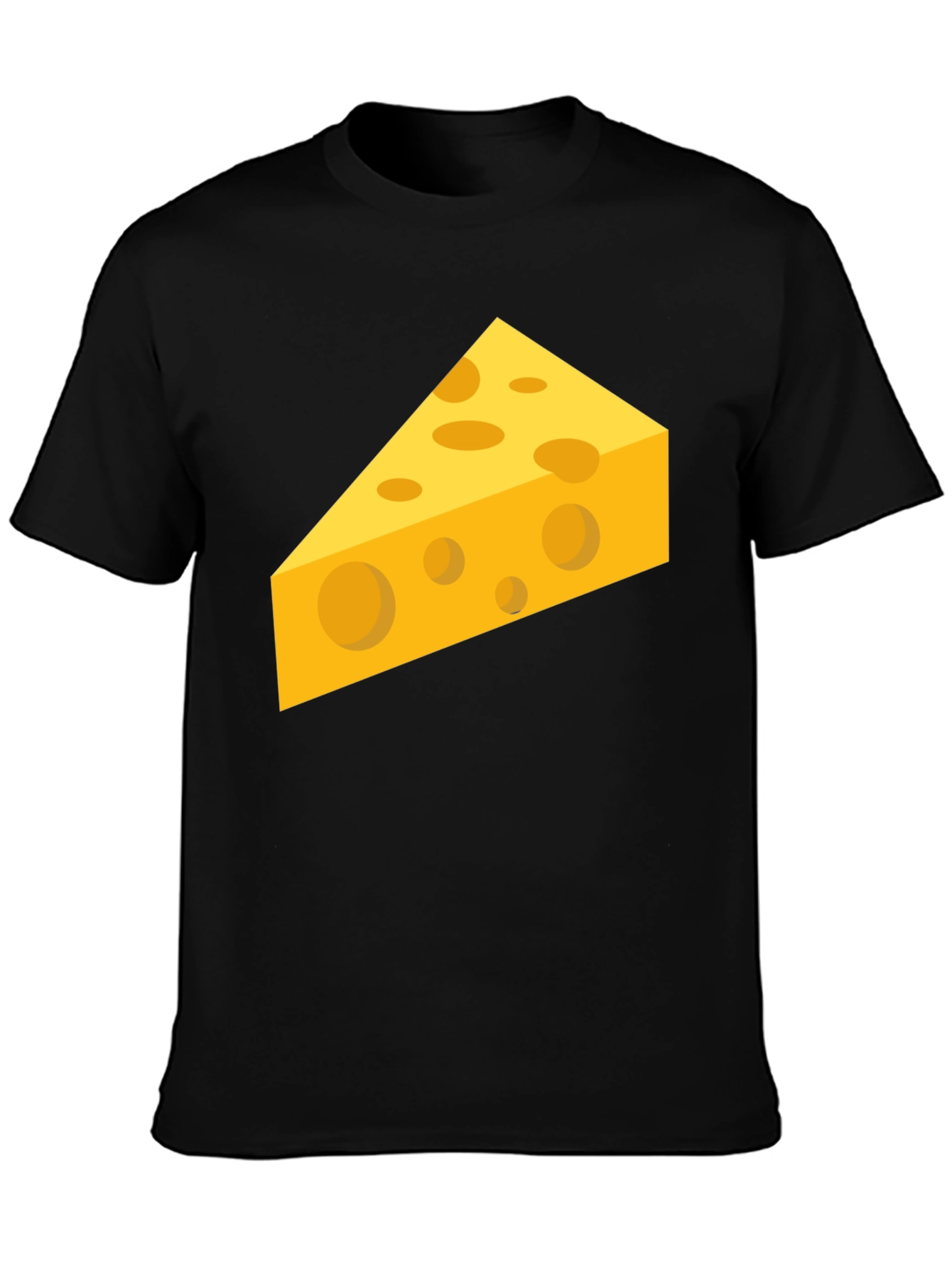 Black Cheesy Graphic Tee - Black Cotton Comfort view 3