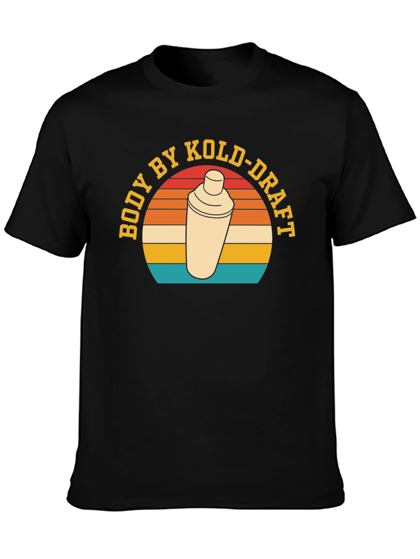 Black Body By Kold-Draft Cocktail Shaker T-Shirt view 3
