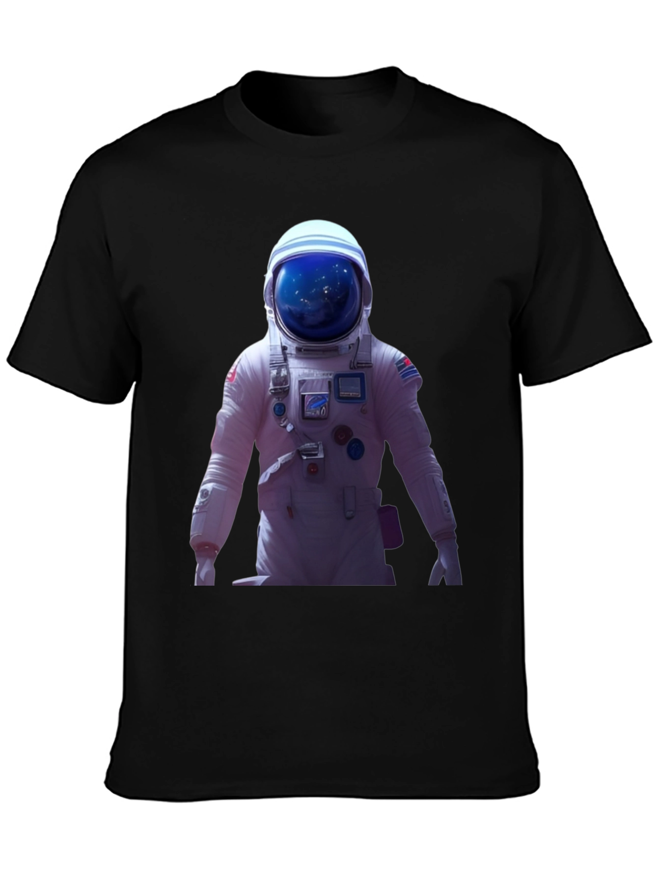 Black Astronaut Graphic Tee - Space Exploration Fashion view 3