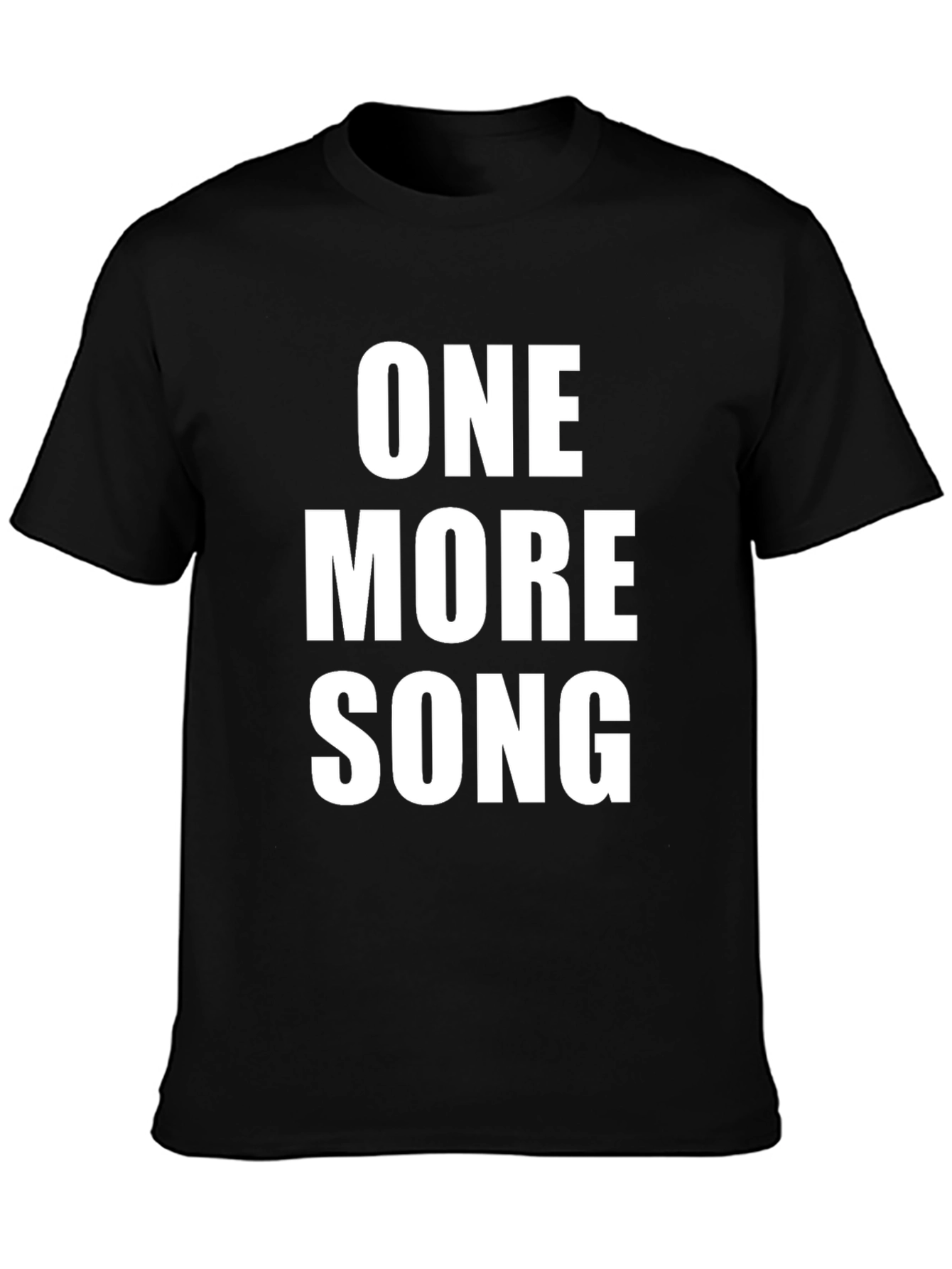 Black One More Song Graphic Tee view 3