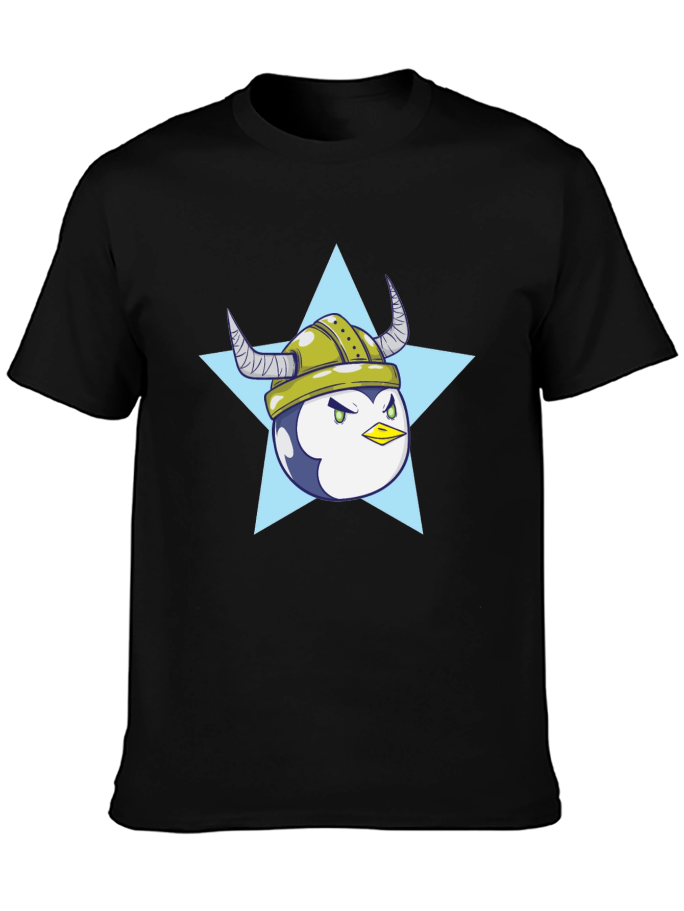 Black Viking Penguin Graphic T-Shirt - Cool Casual Wear view 3
