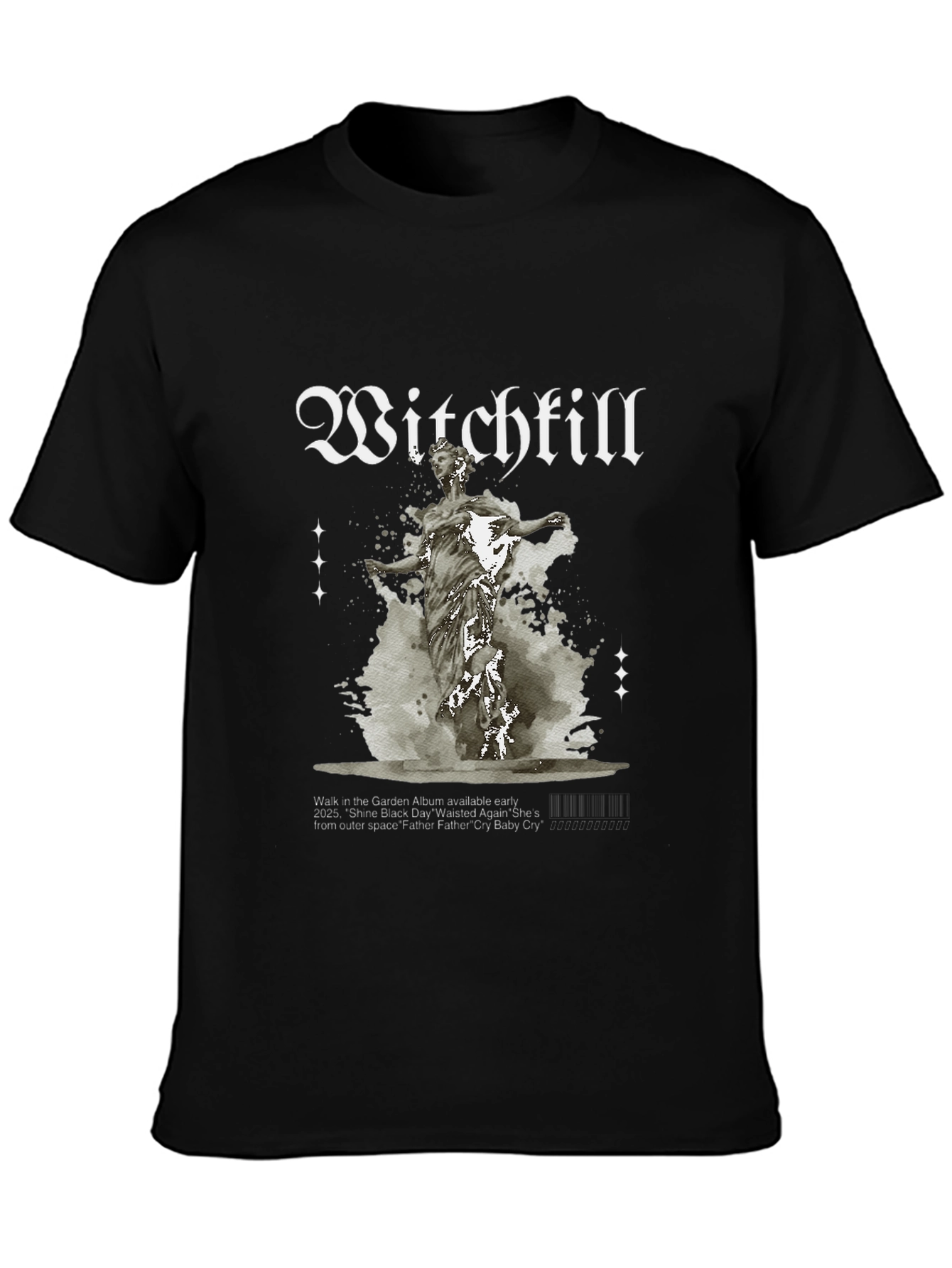 Black Witchkill Graphic Print Black T-Shirt view 3