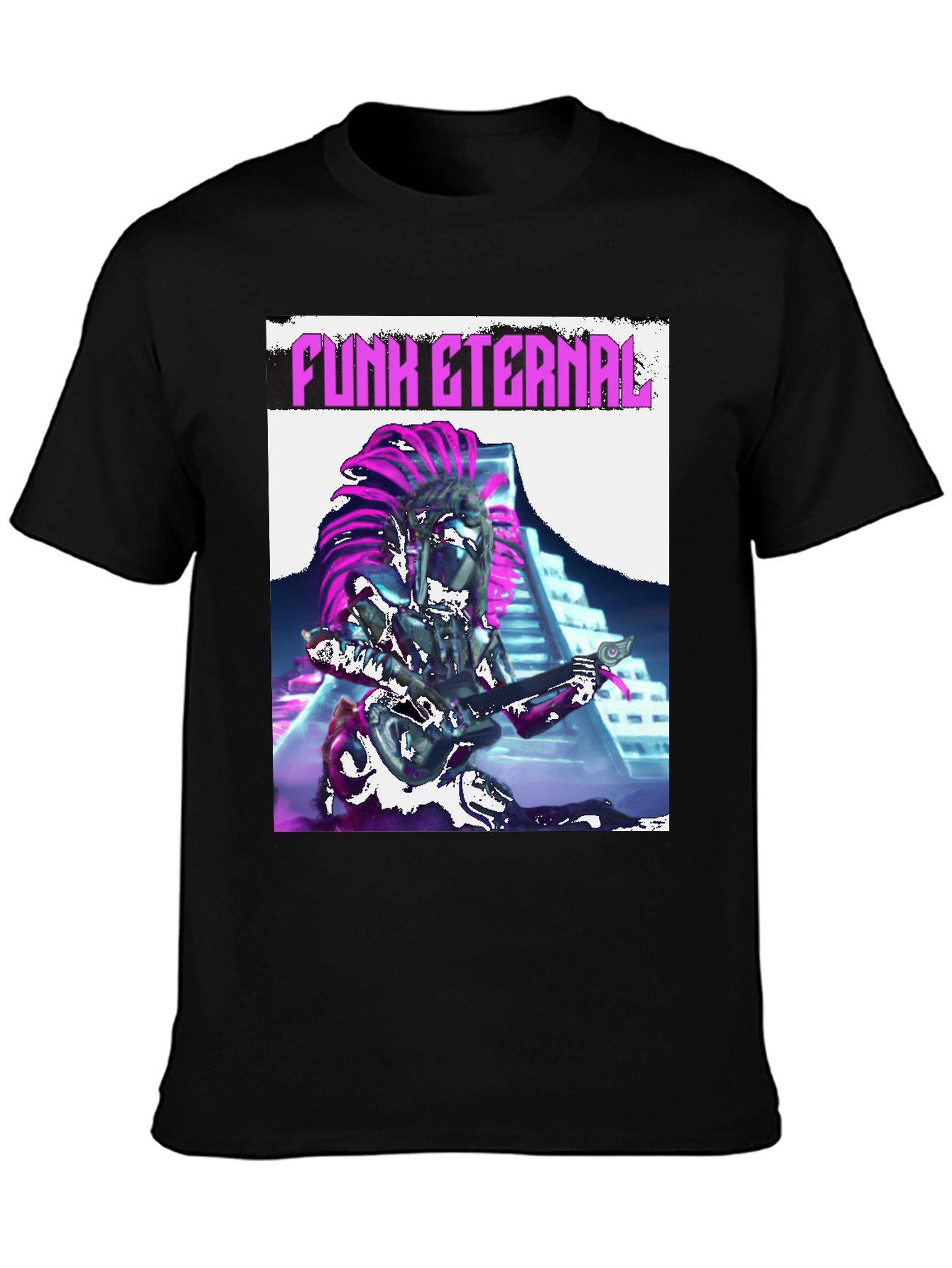 Black Funk Eternal T-Shirt - Stylish Graphic Tee view 3