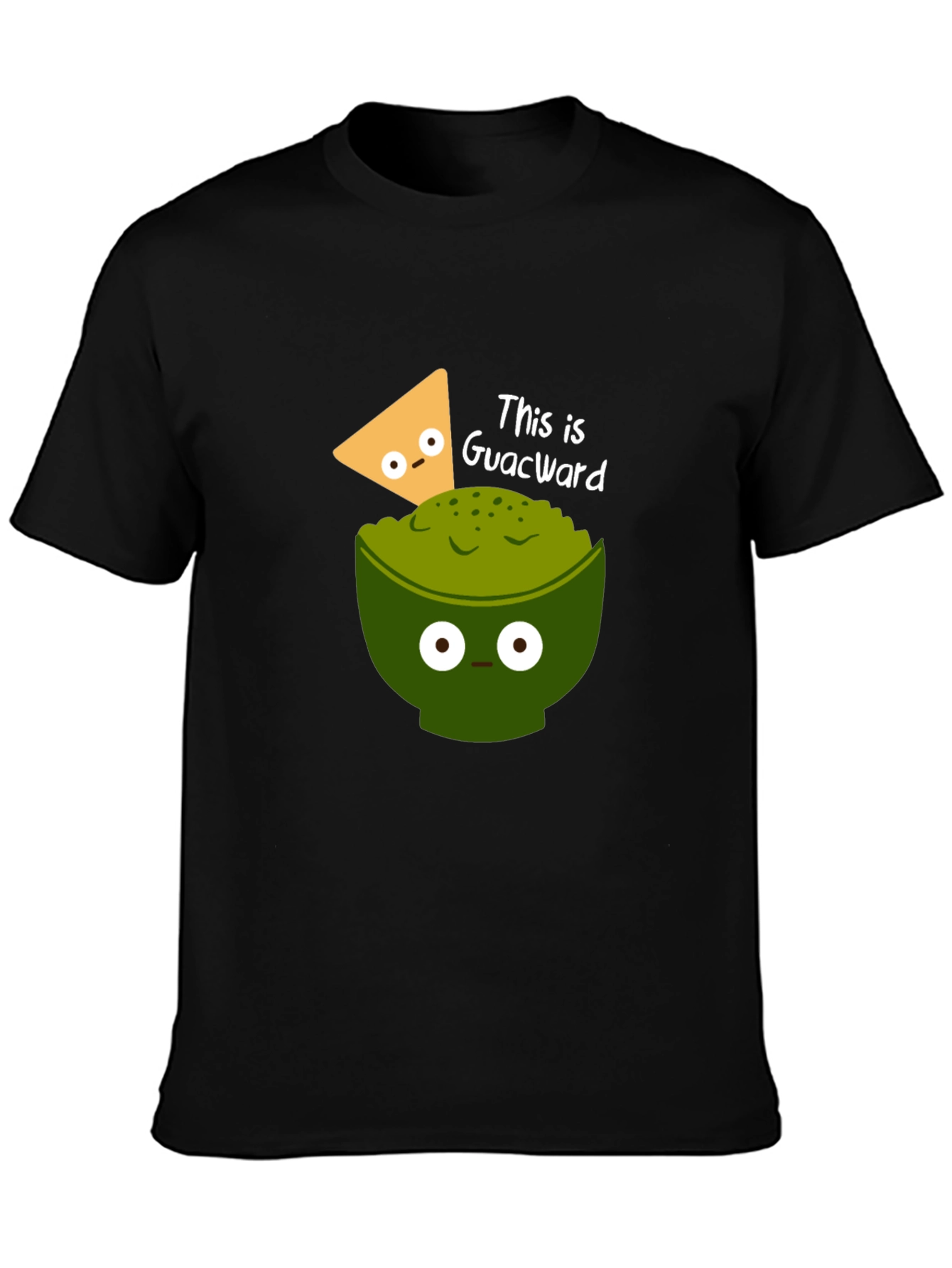 Black This Is Guacward Funny Guacamole T-Shirt view 3