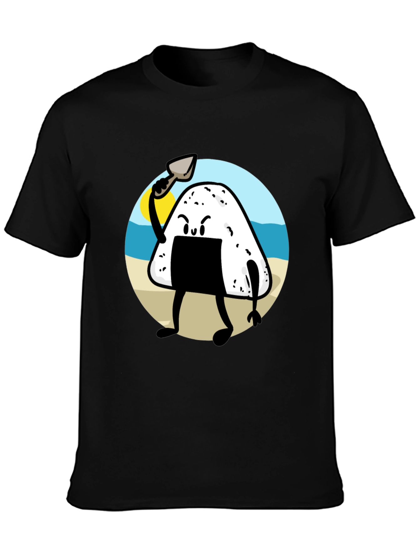 Black Onigiri Warrior Tee view 3