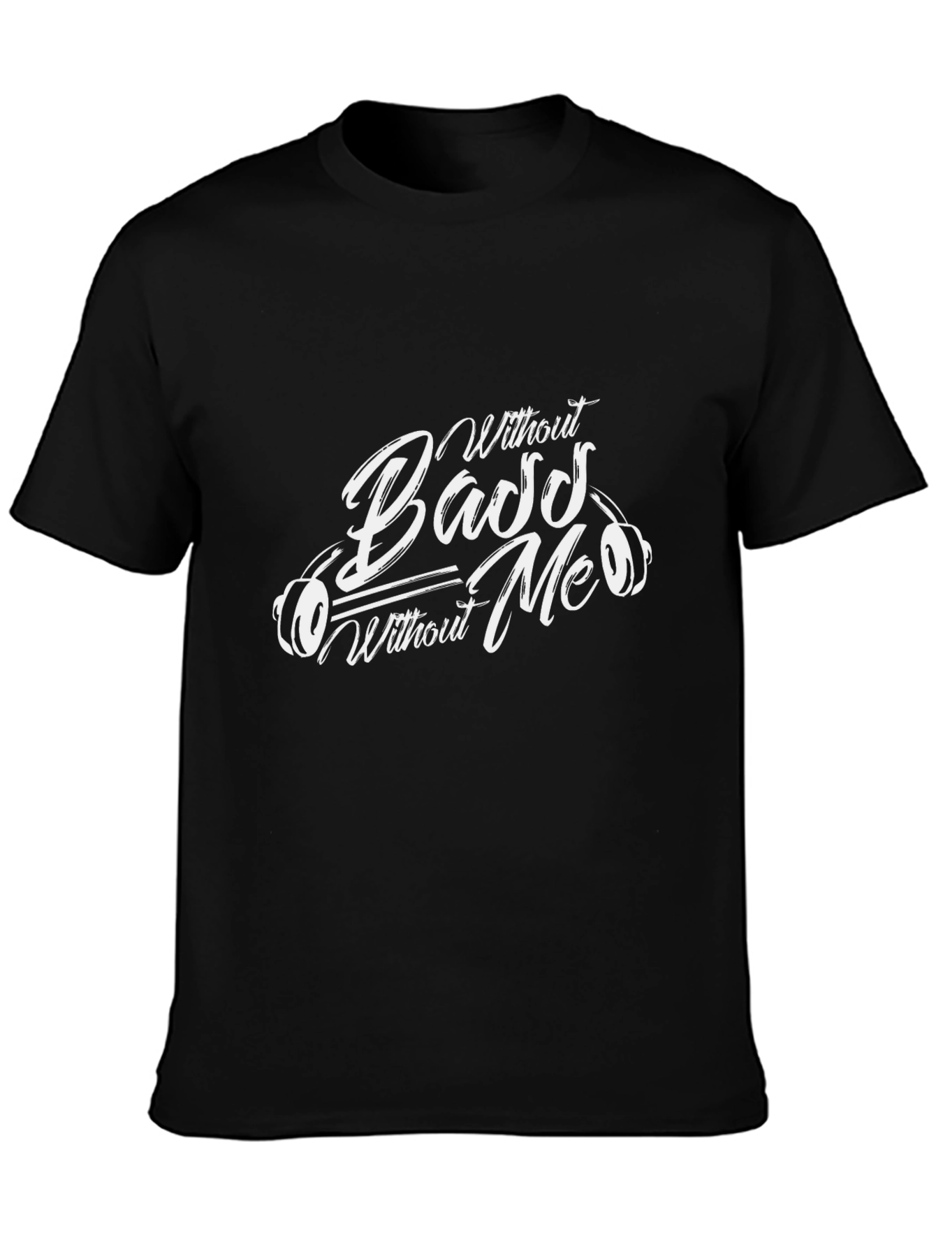 Bass Without Me T-Shirt - Black Graphic Tee - 3