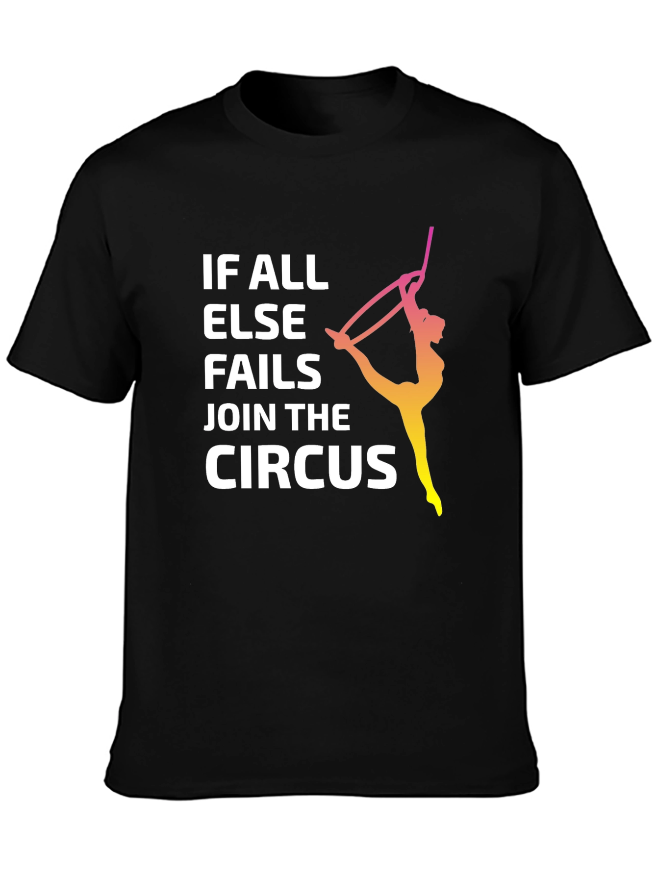 Black Join the Circus T-Shirt: Unique Graphic Tee view 3