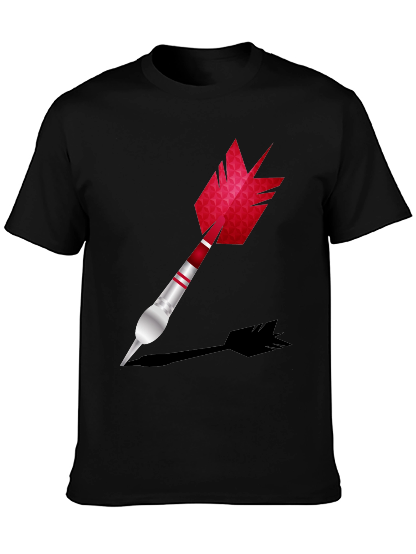 Black Darts Graphic Tee - Black Short Sleeve Shirt view 3