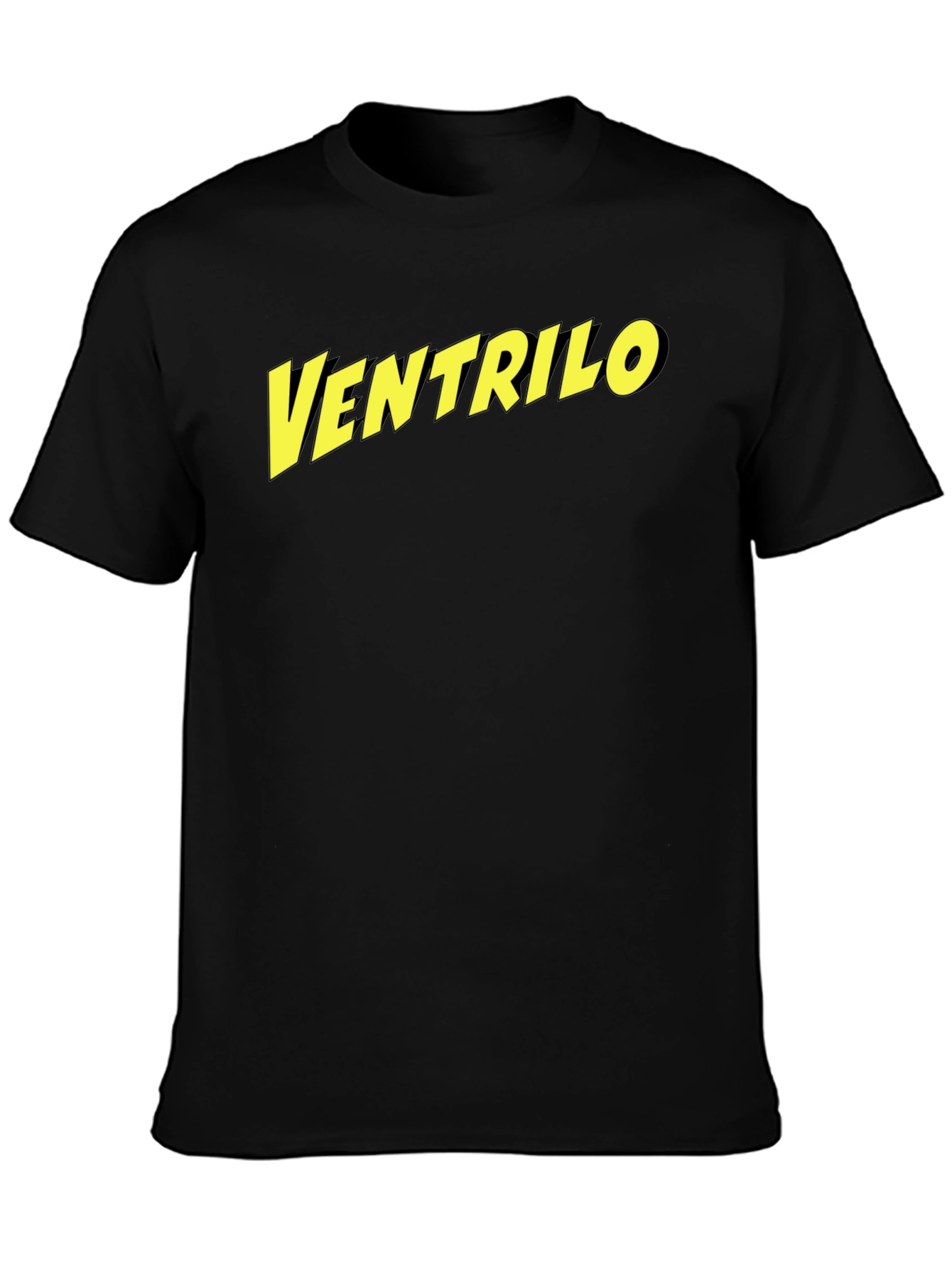 Black Ventrilo T-Shirt - Classic Graphic Tee view 3