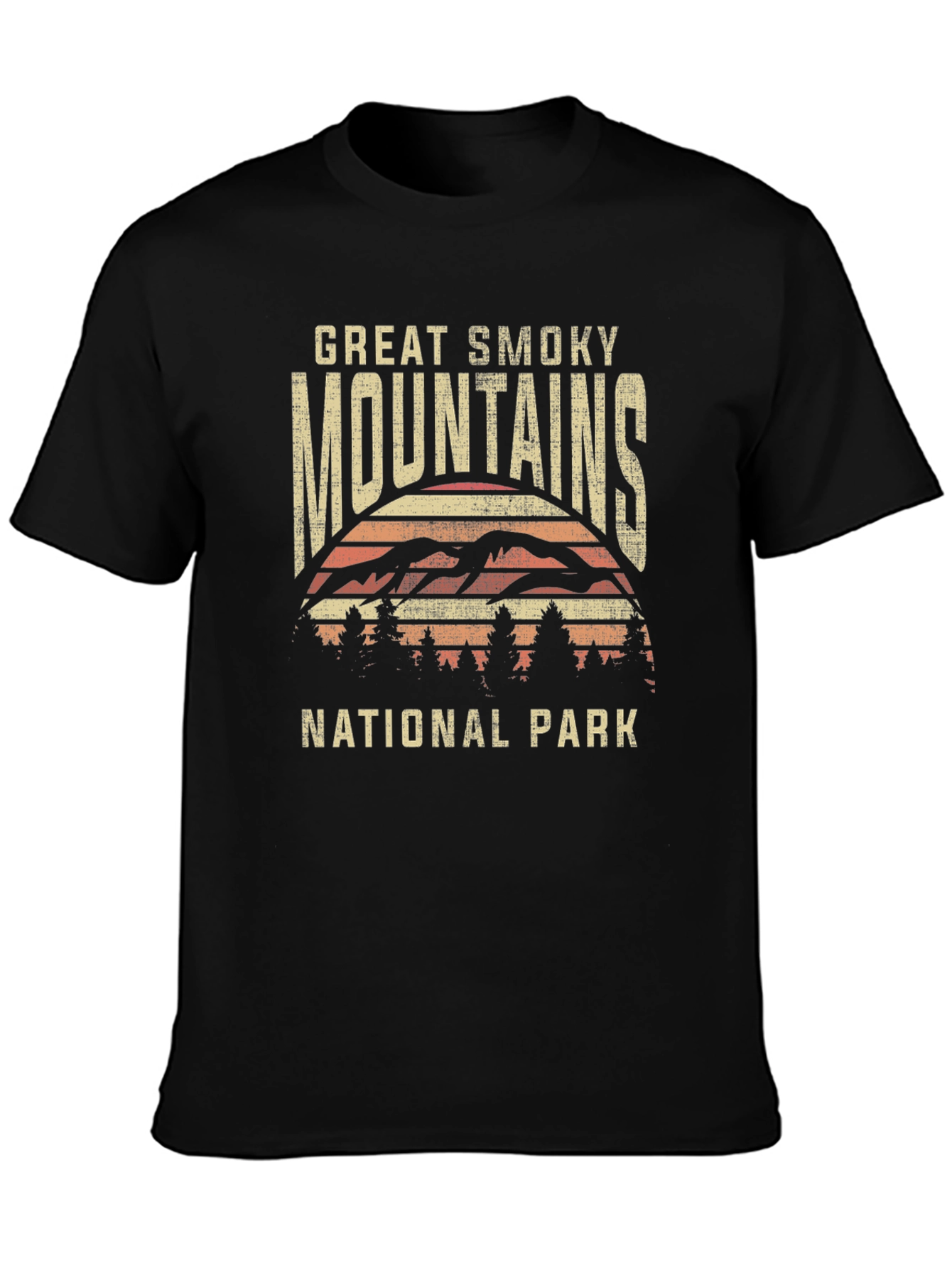 Black Great Smoky Mountains National Park T-Shirt view 3