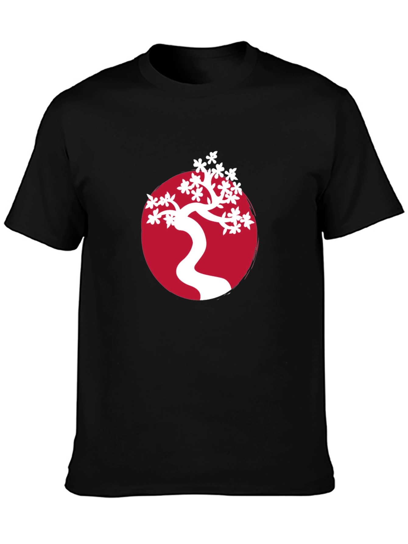 Black Bonsai Tree Graphic Tee - Stylish Japanese Art Shirt view 3