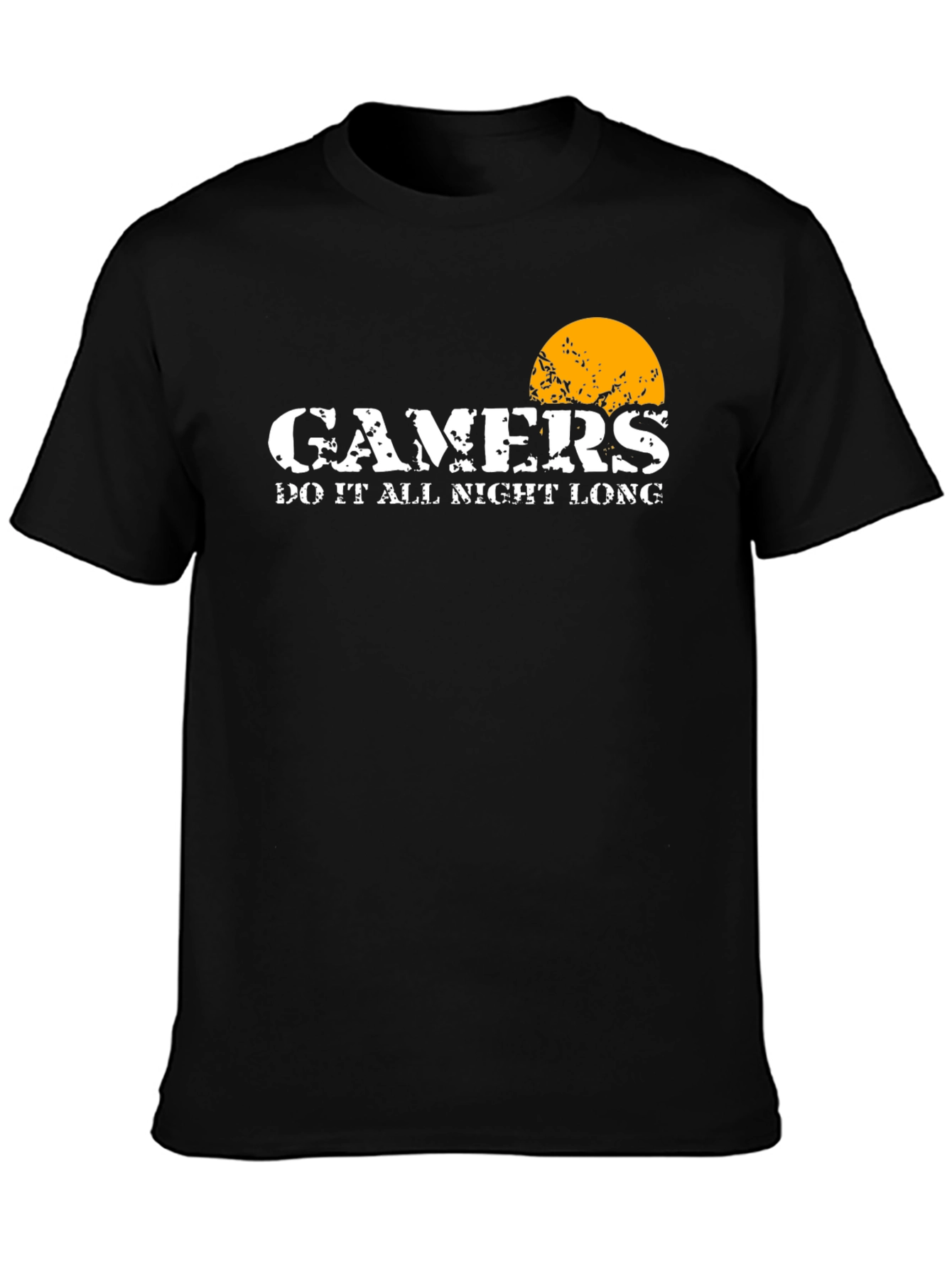 Black Gamers Do It All Night Long T-Shirt view 3