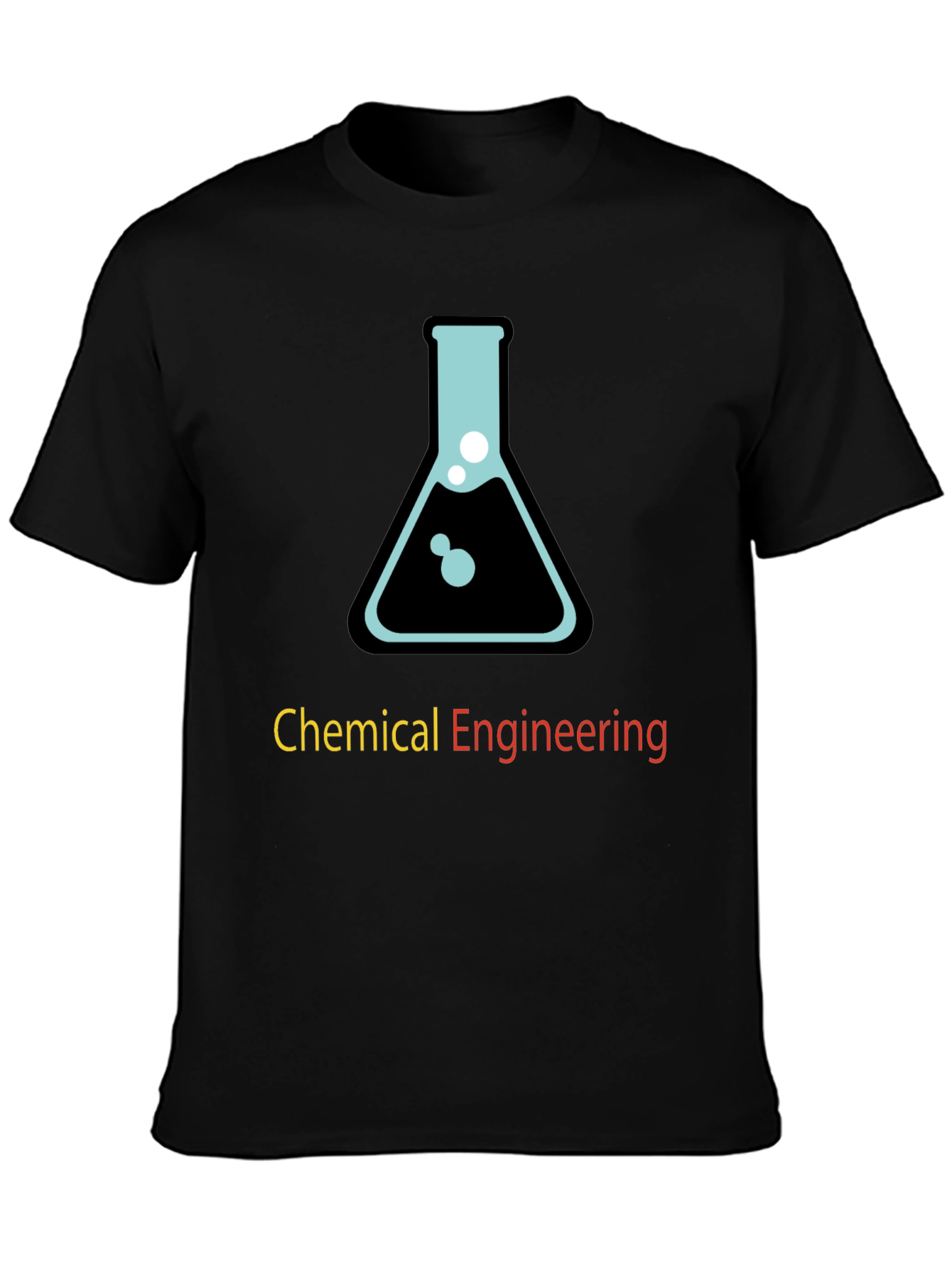 Black Chemical Engineering T-Shirt - Science Lab Design view 3
