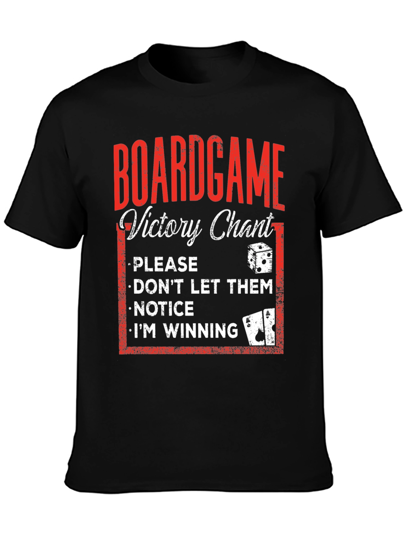 Boardgame Victory Chant T-Shirt - Funny Game Night Apparel - 3