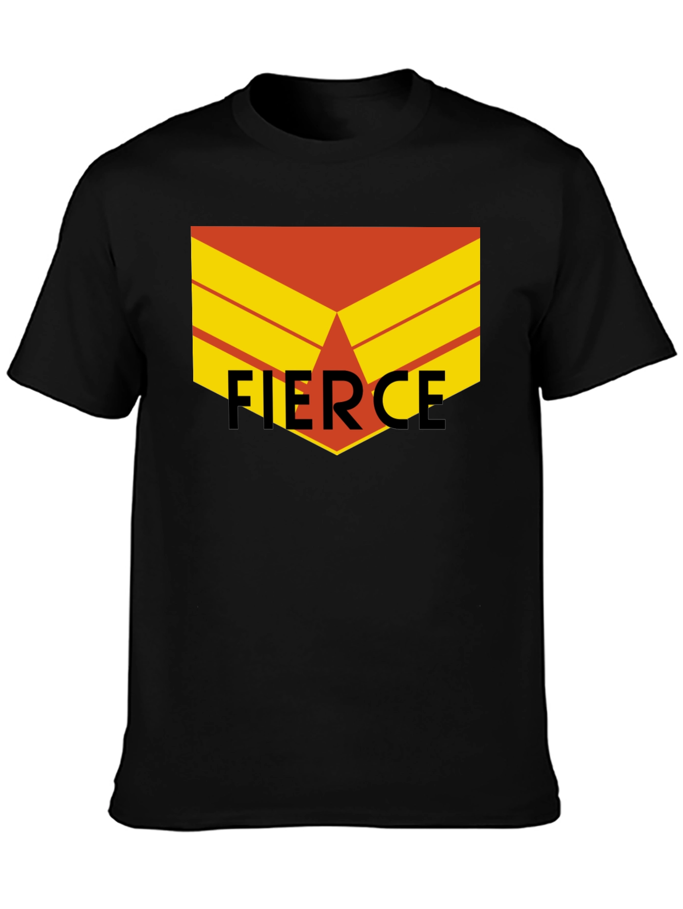 Black Fierce Graphic Tee - Bold Statement Shirt view 3