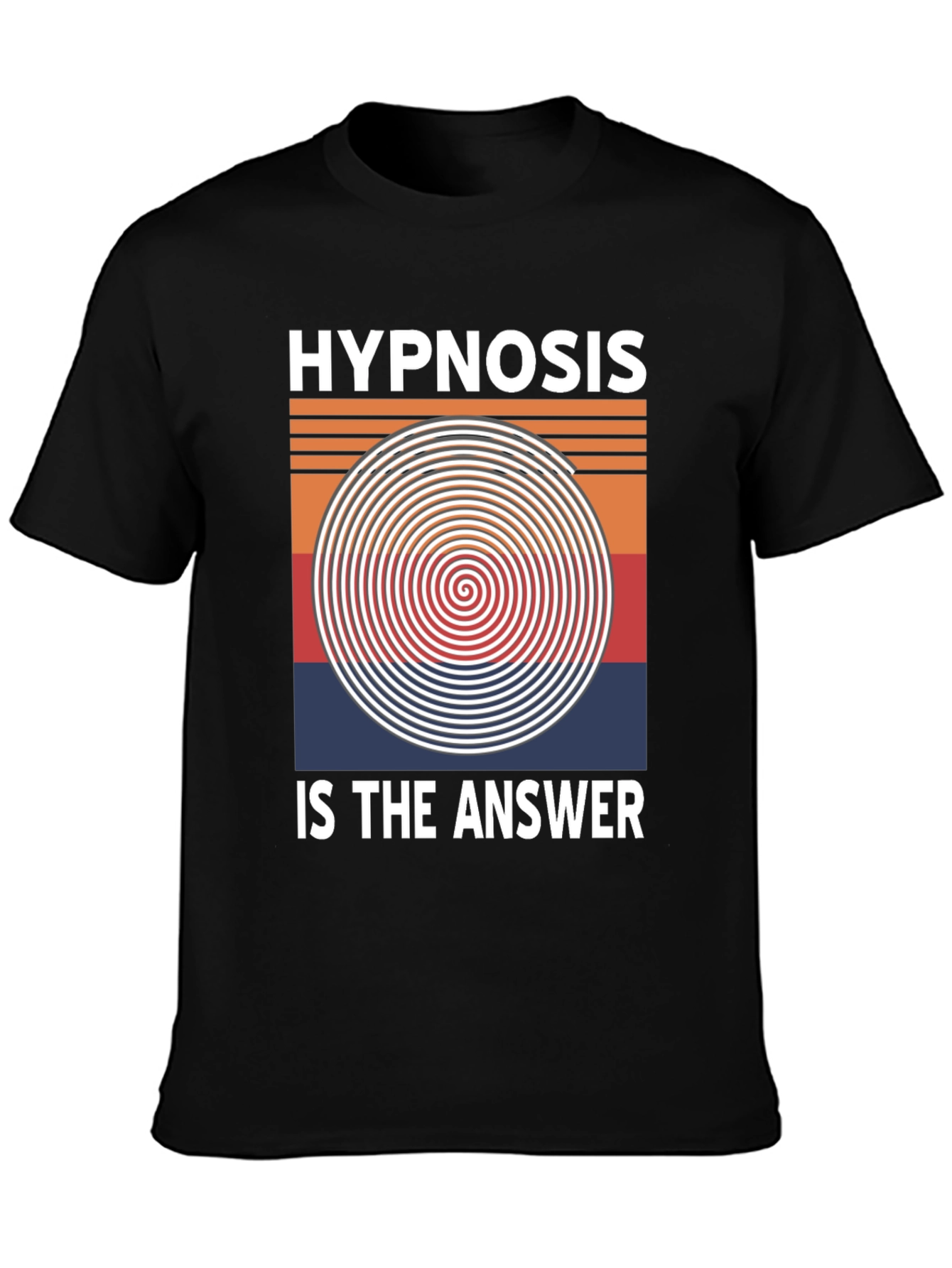 Black Hypnosis Is The Answer T-Shirt view 3