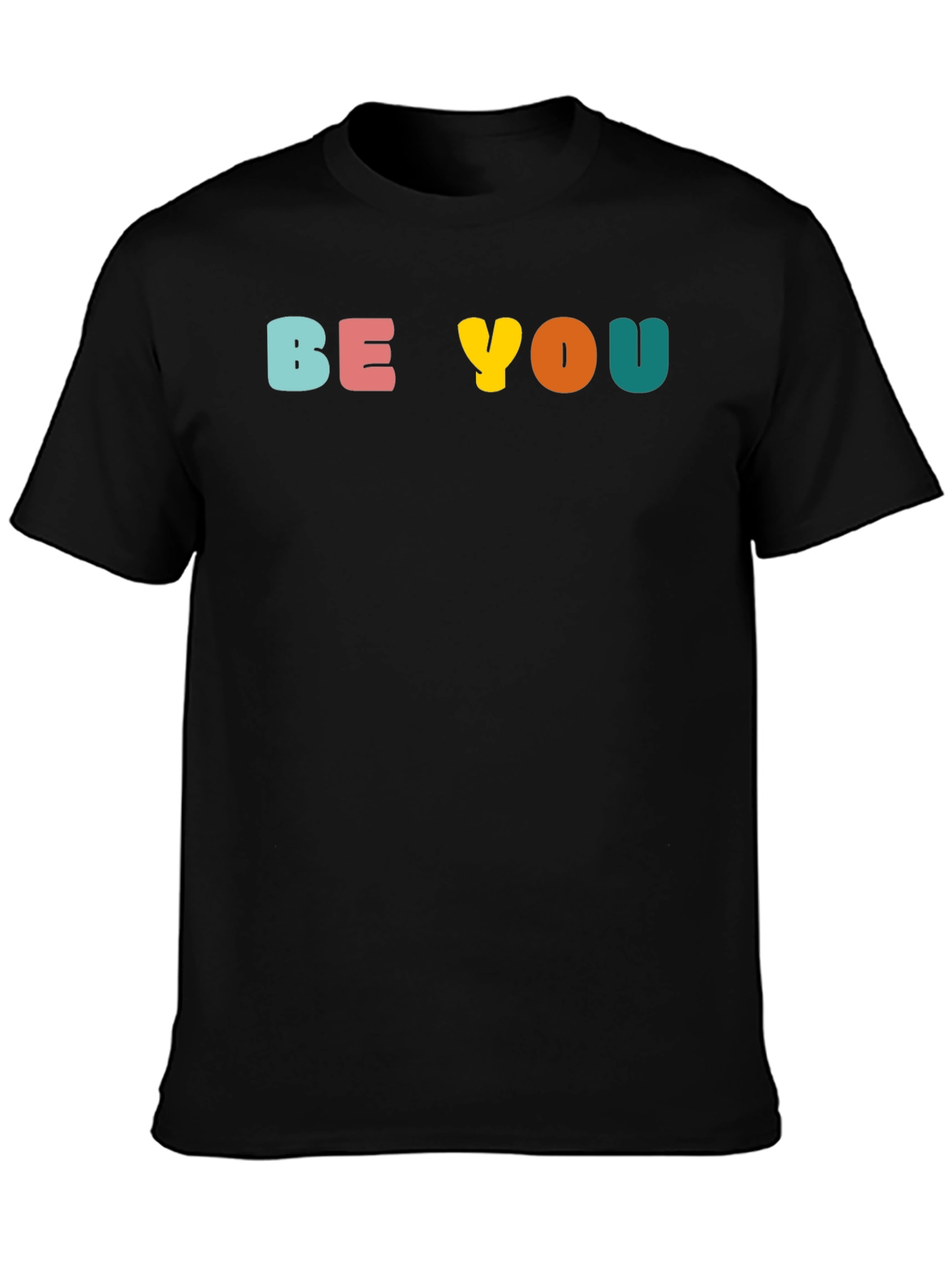Black Be You Graphic Tee - Black view 3
