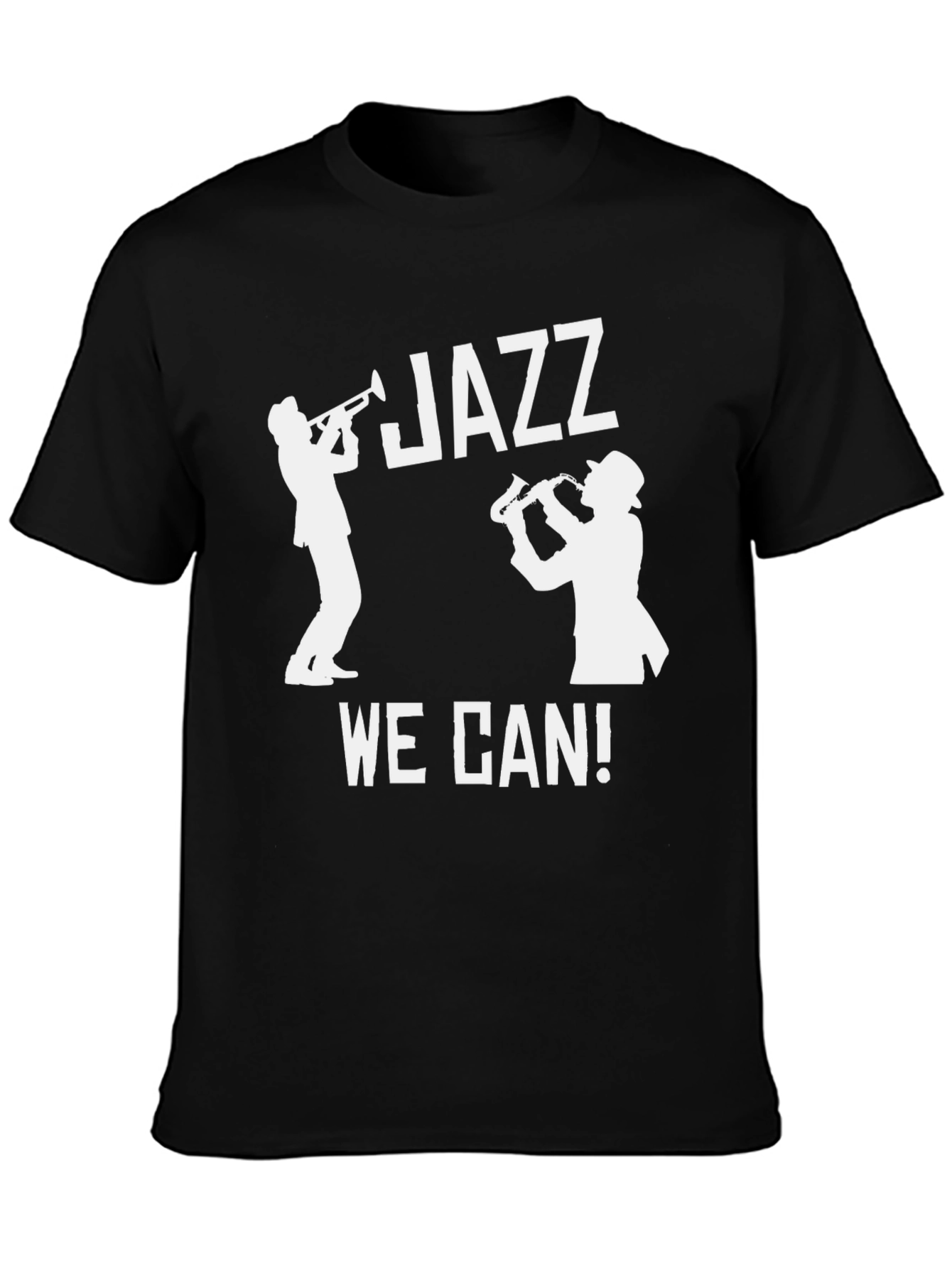 Black Jazz Music T-Shirt - We Can! view 3