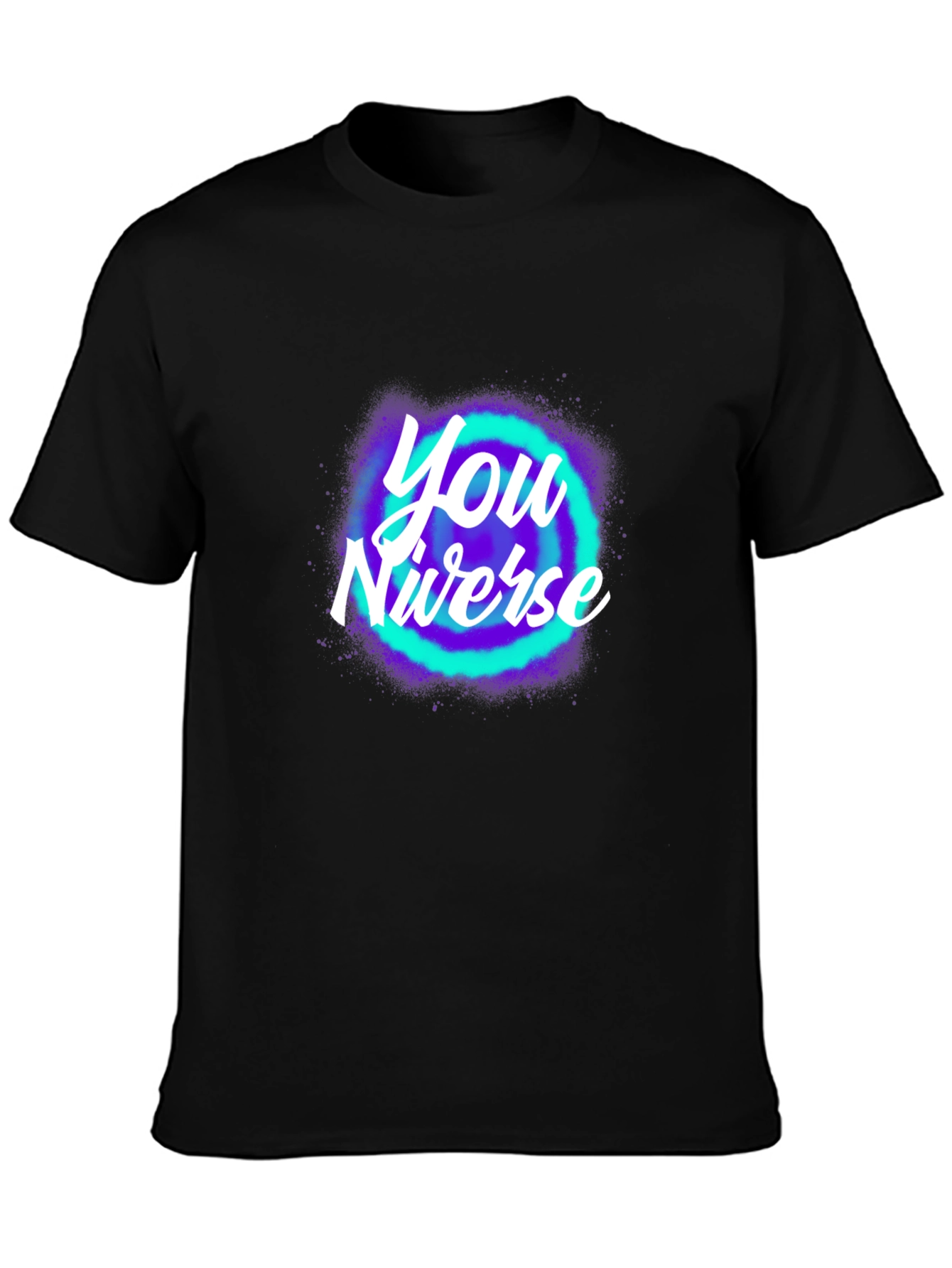 Black You Niverse Graphic T-Shirt - Trendy Black Tee view 3