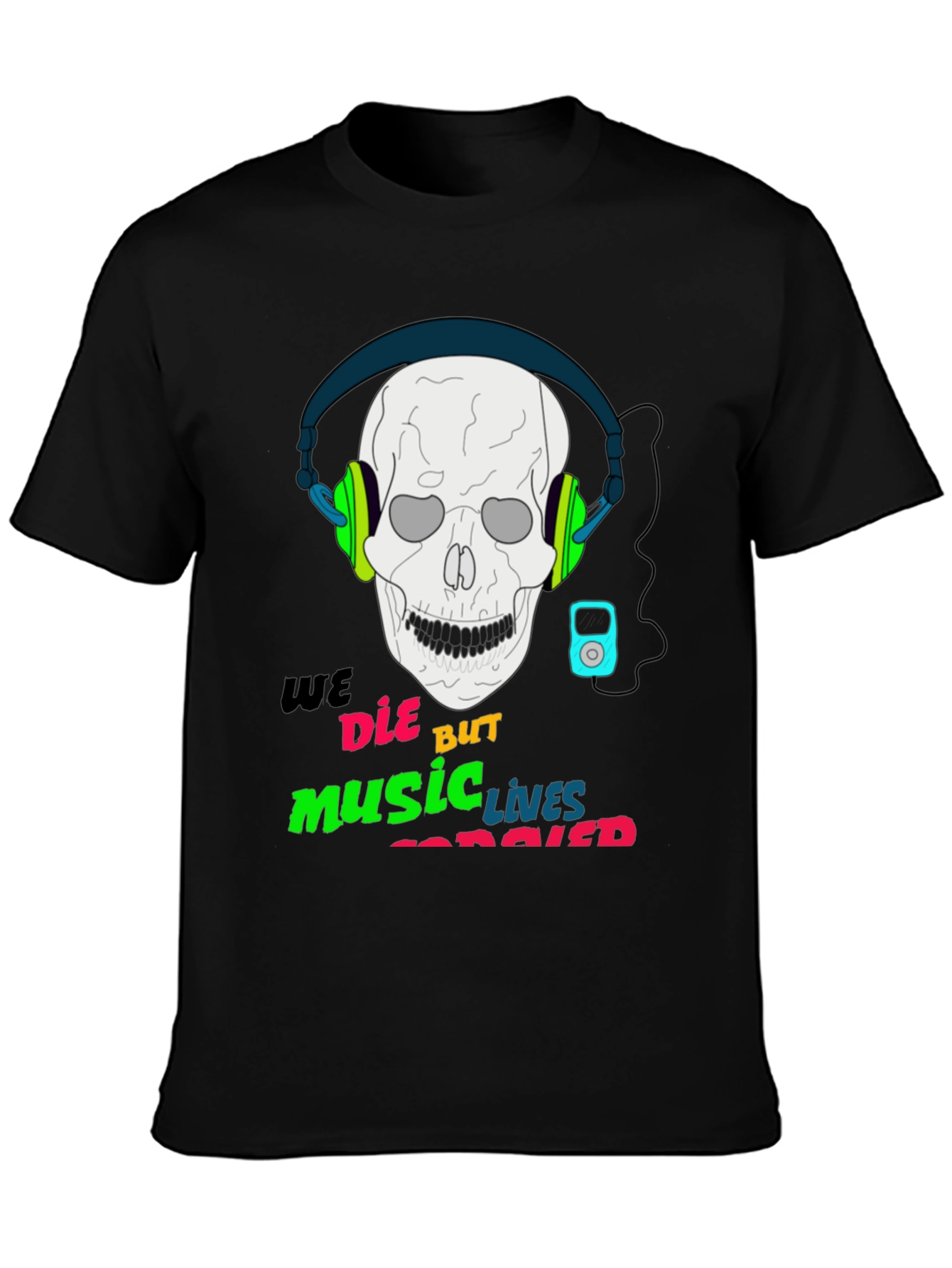 Black Music Never Dies T-Shirt view 3