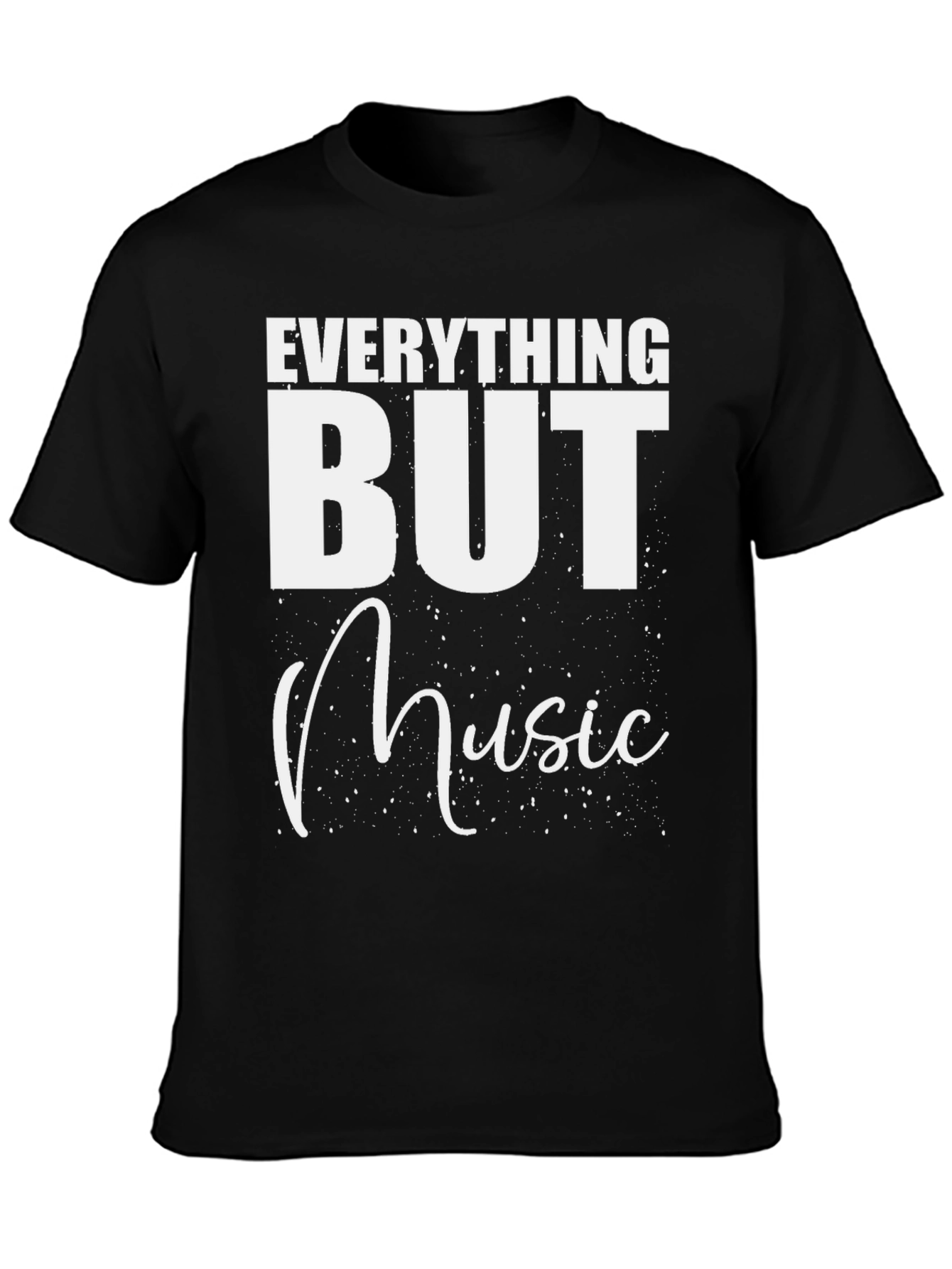 Everything But Music Black T-Shirt - 3