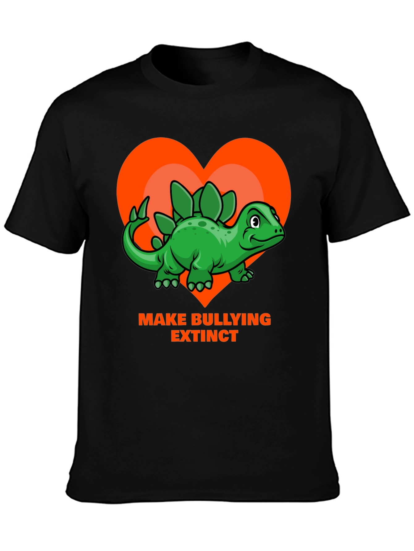 Black Make Bullying Extinct T-Shirt view 3