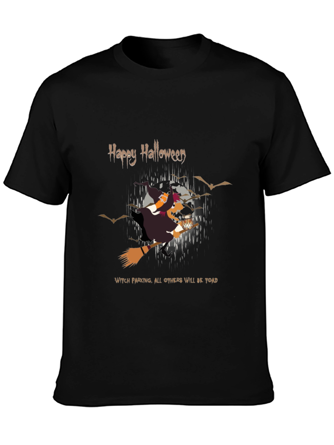 Happy Halloween Witch Parking T-Shirt - 3