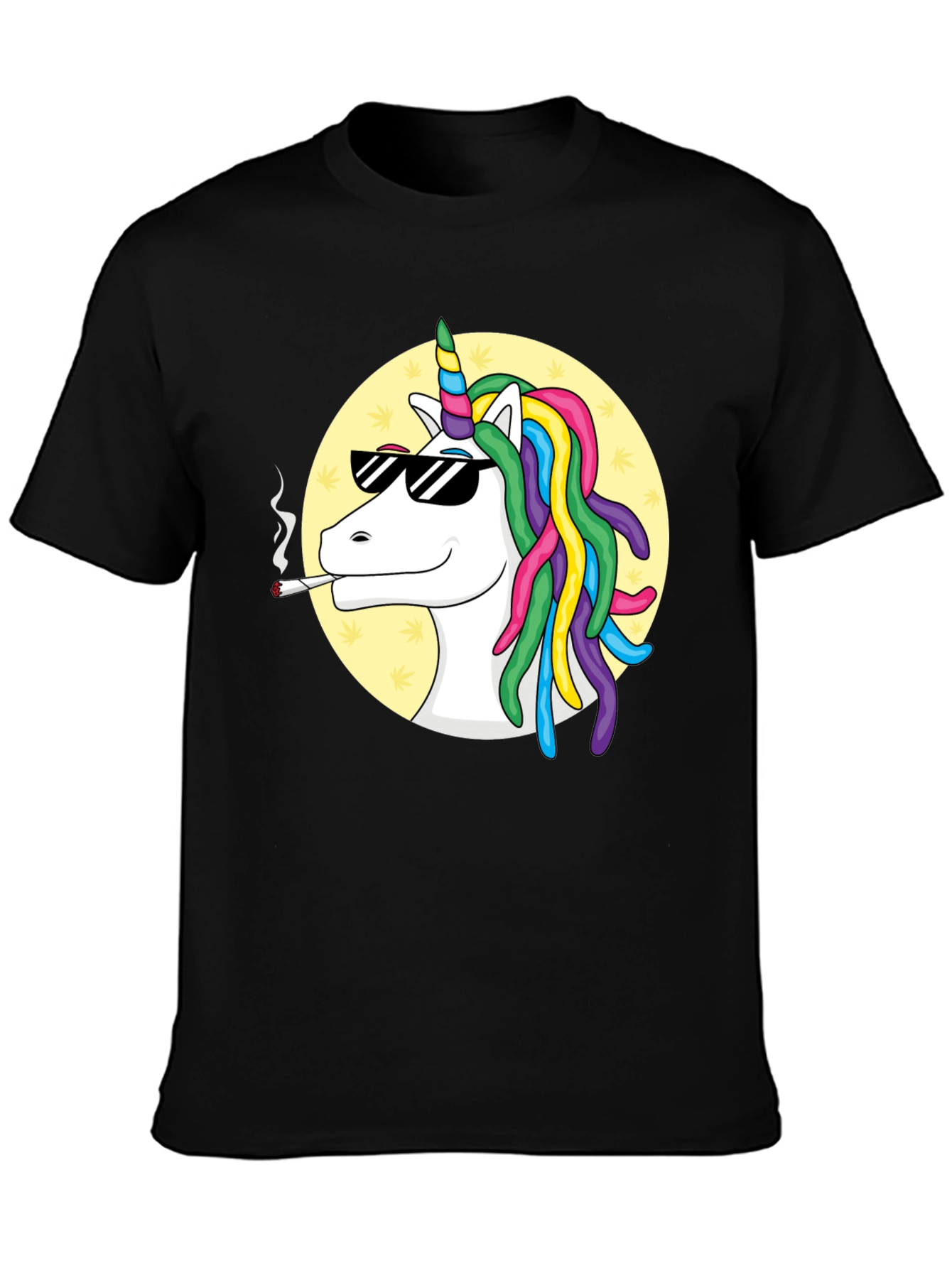 Black Cool Unicorn T-Shirt view 3