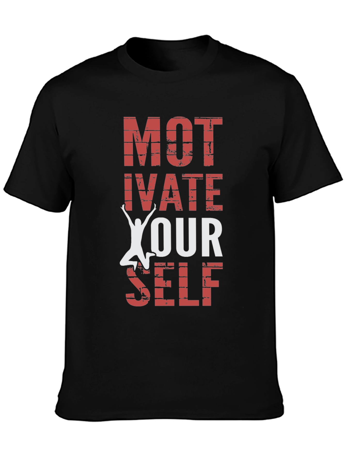 Black Motivate Yourself Graphic Tee view 3
