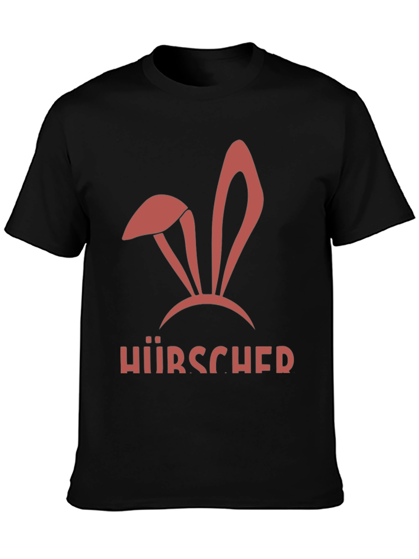 Black Hirscher Bunny Ears Black T-Shirt view 3