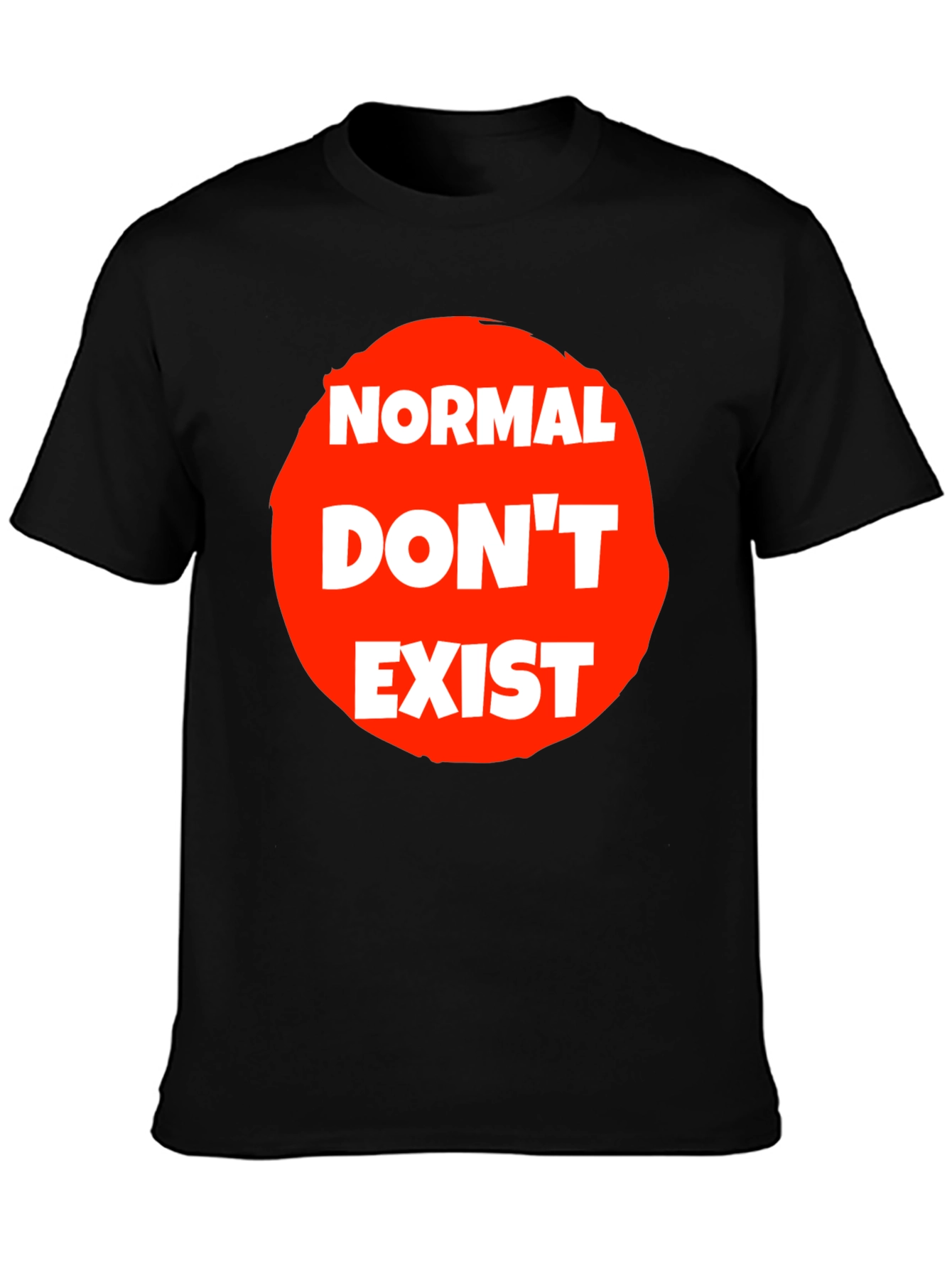 Black Normal Don't Exist Graphic Tee - Unisex view 3