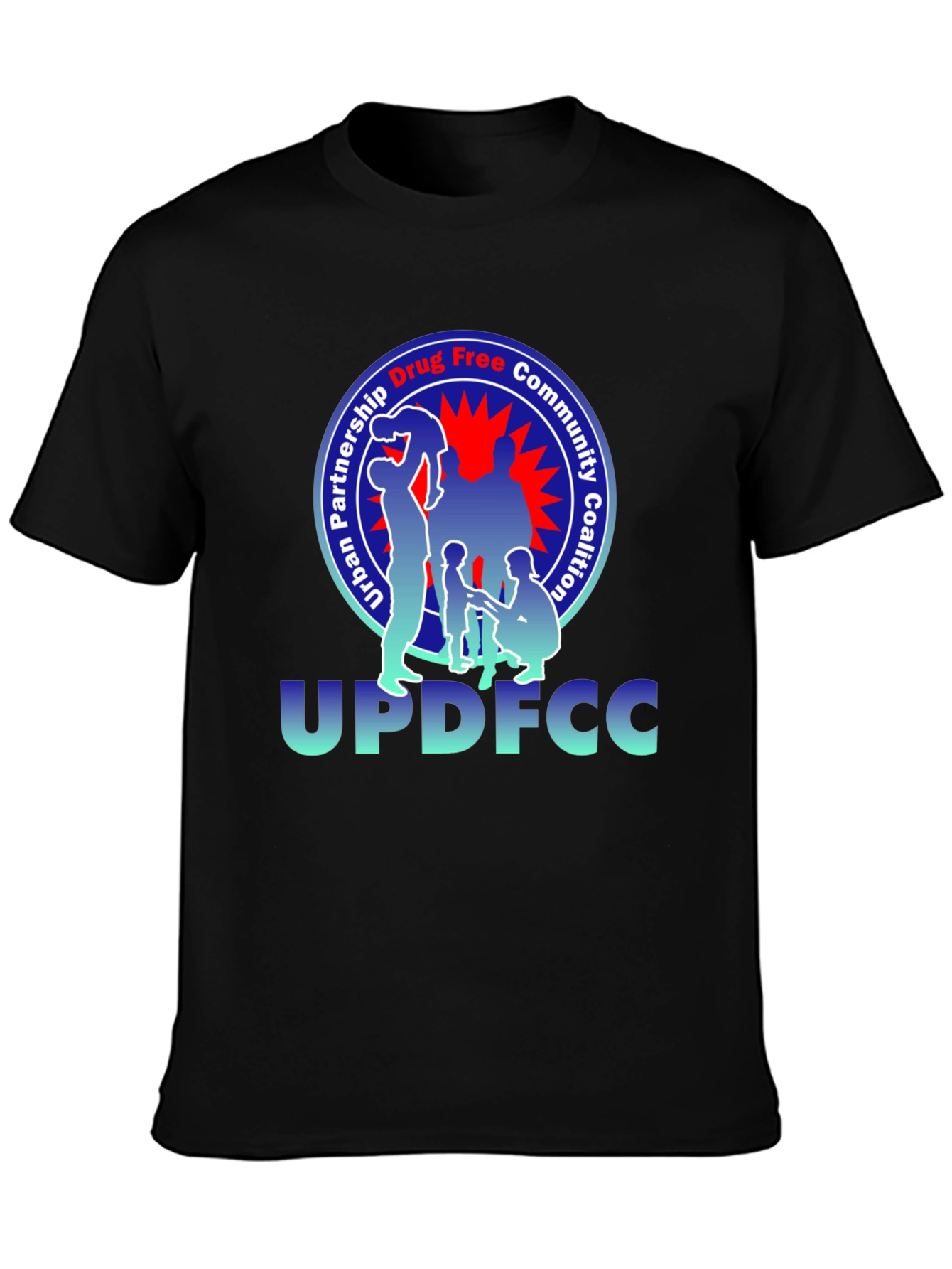 Black Urban Partnership Drug Free Community Coalition T-Shirt view 3