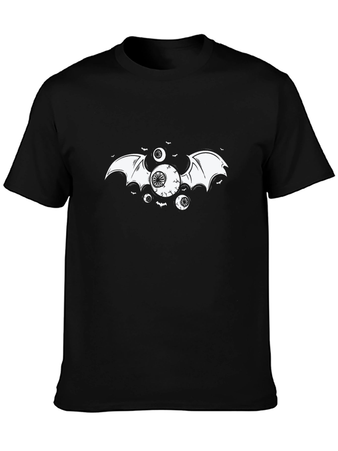 Black Eye Bat Graphic T-Shirt - Halloween Style view 3